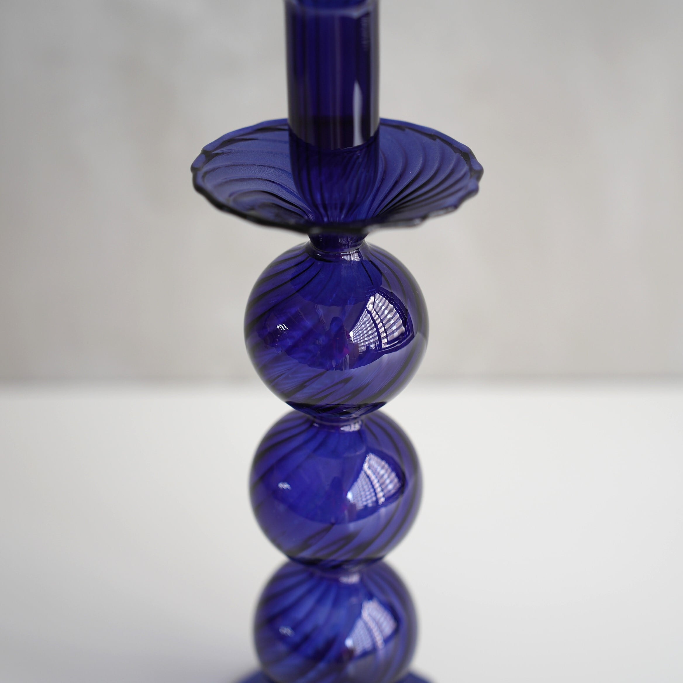 Lisa Glass Vase Blue