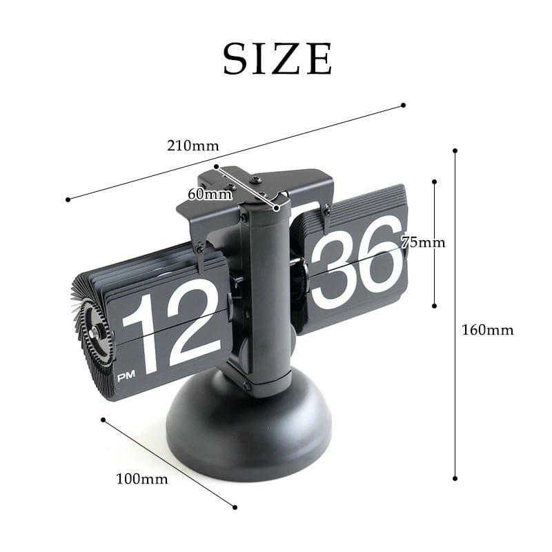 OPT FLIP CLOCK Black