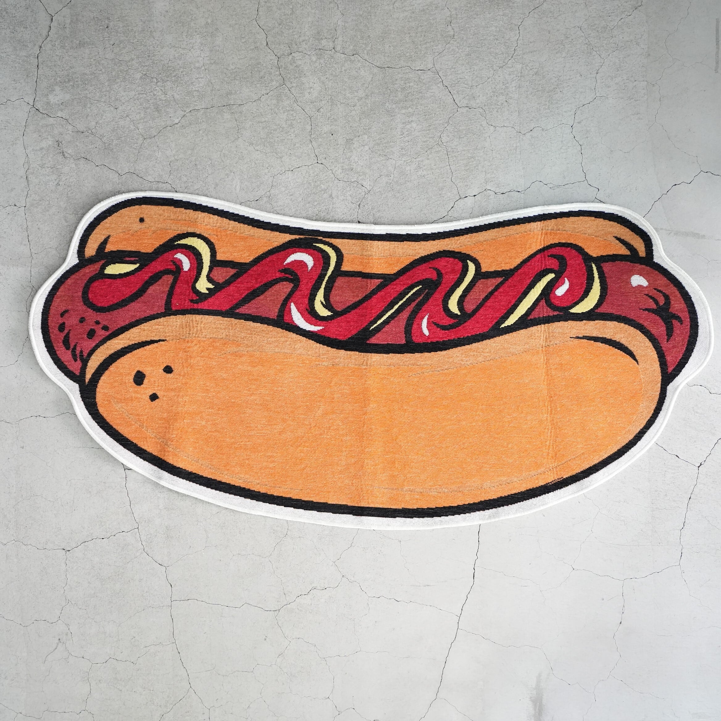 Motif Rug Mat Hot Dog Large