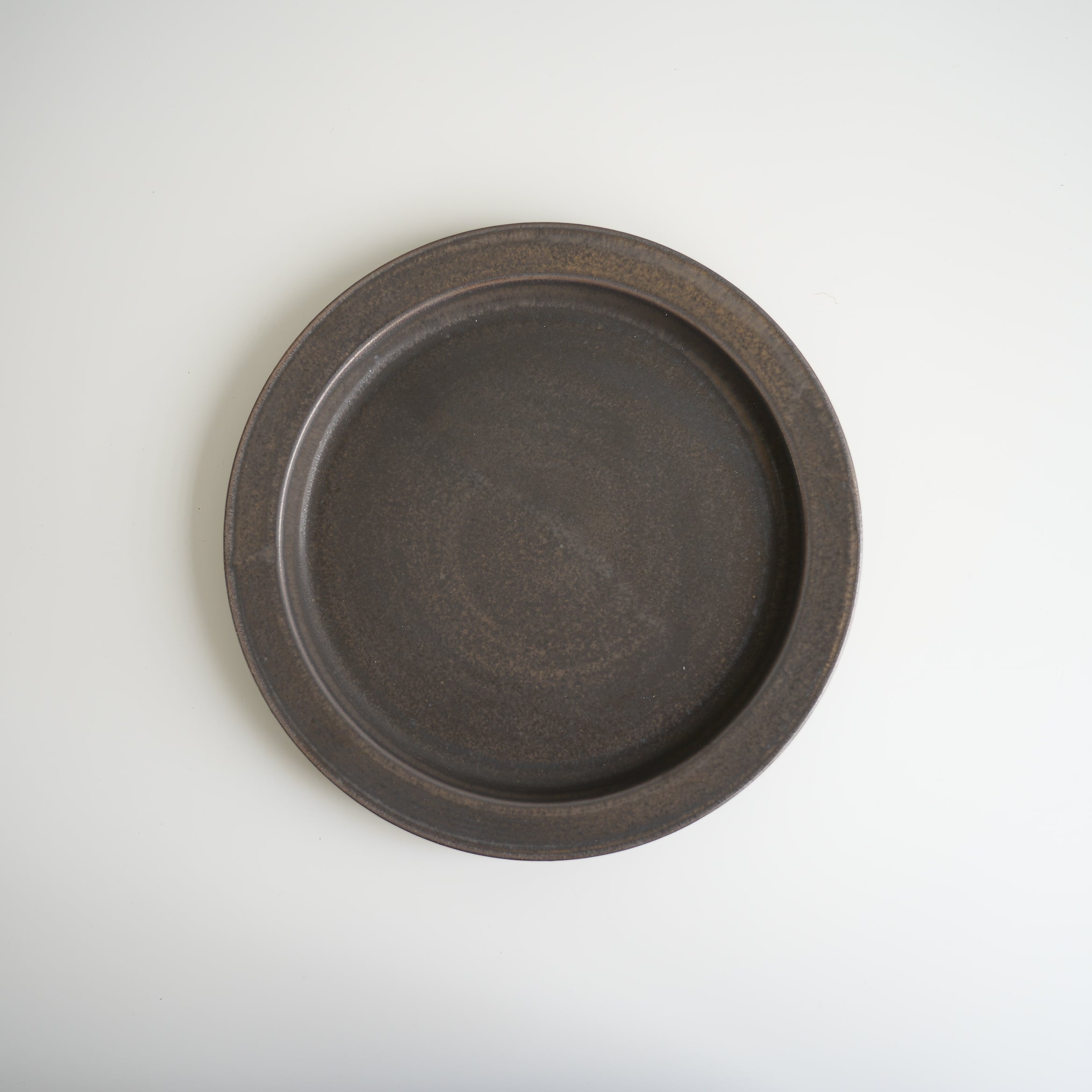 Ancient Pottery Plate L Brass