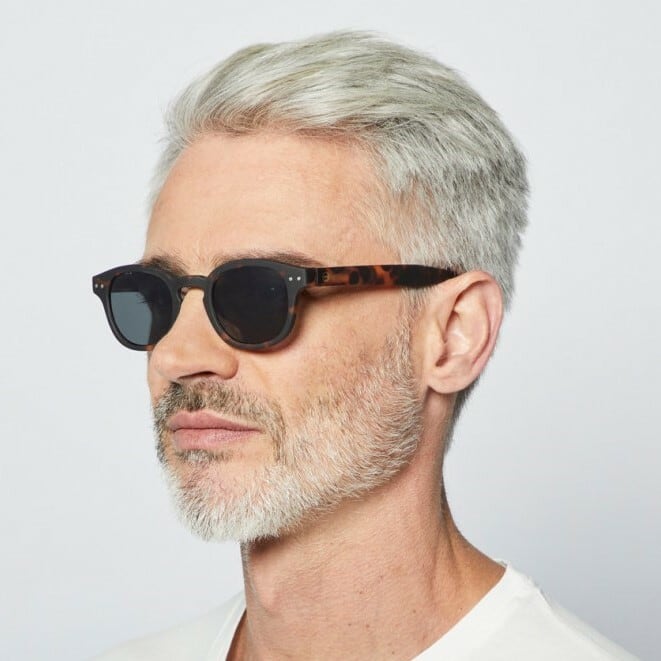 SUNGLASS IZIPIZI #C TORTOISE / Gray Lenses