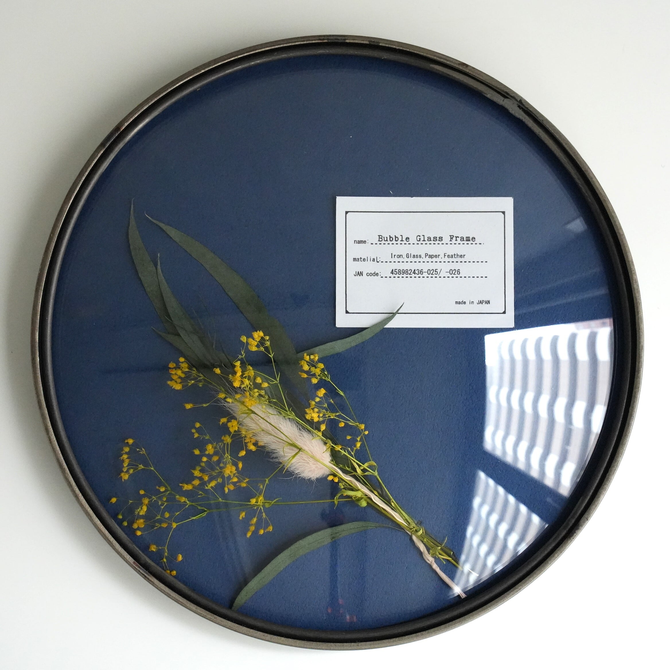Bubble Glass Frame L Yellow