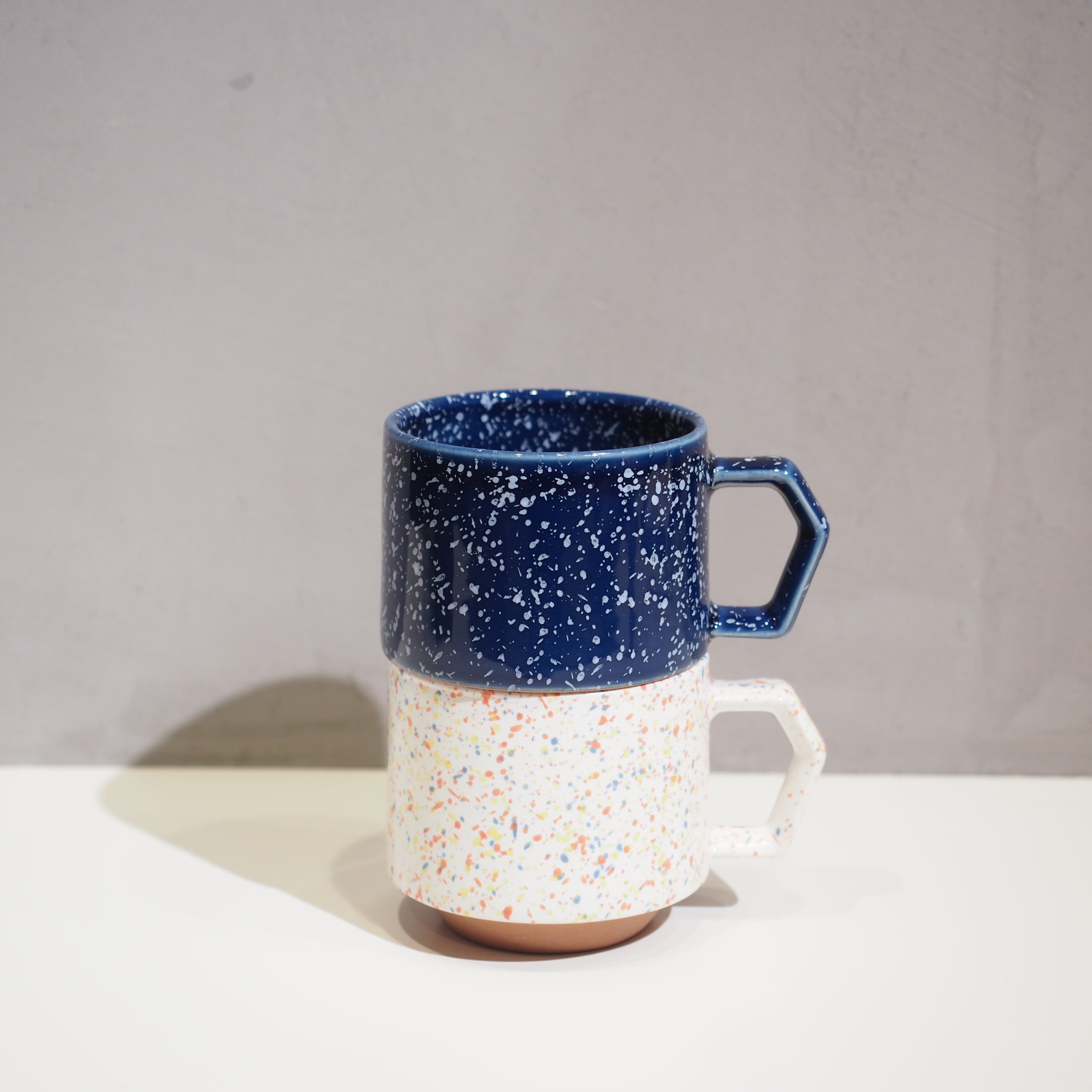 CHIPS Stacking Mug SPLASH Navy × White