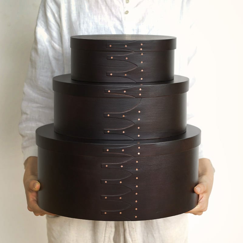 Shaker Oval Box Medium Black