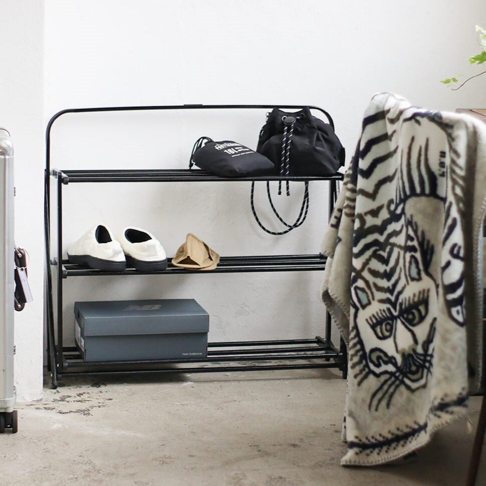 FOLDABLE SHOES RACK HAMMERTONE Black