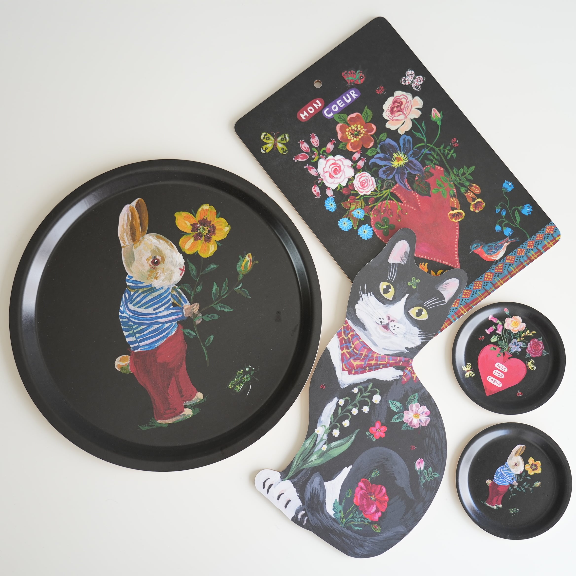 Nathalie Lete Bunny Round Tray