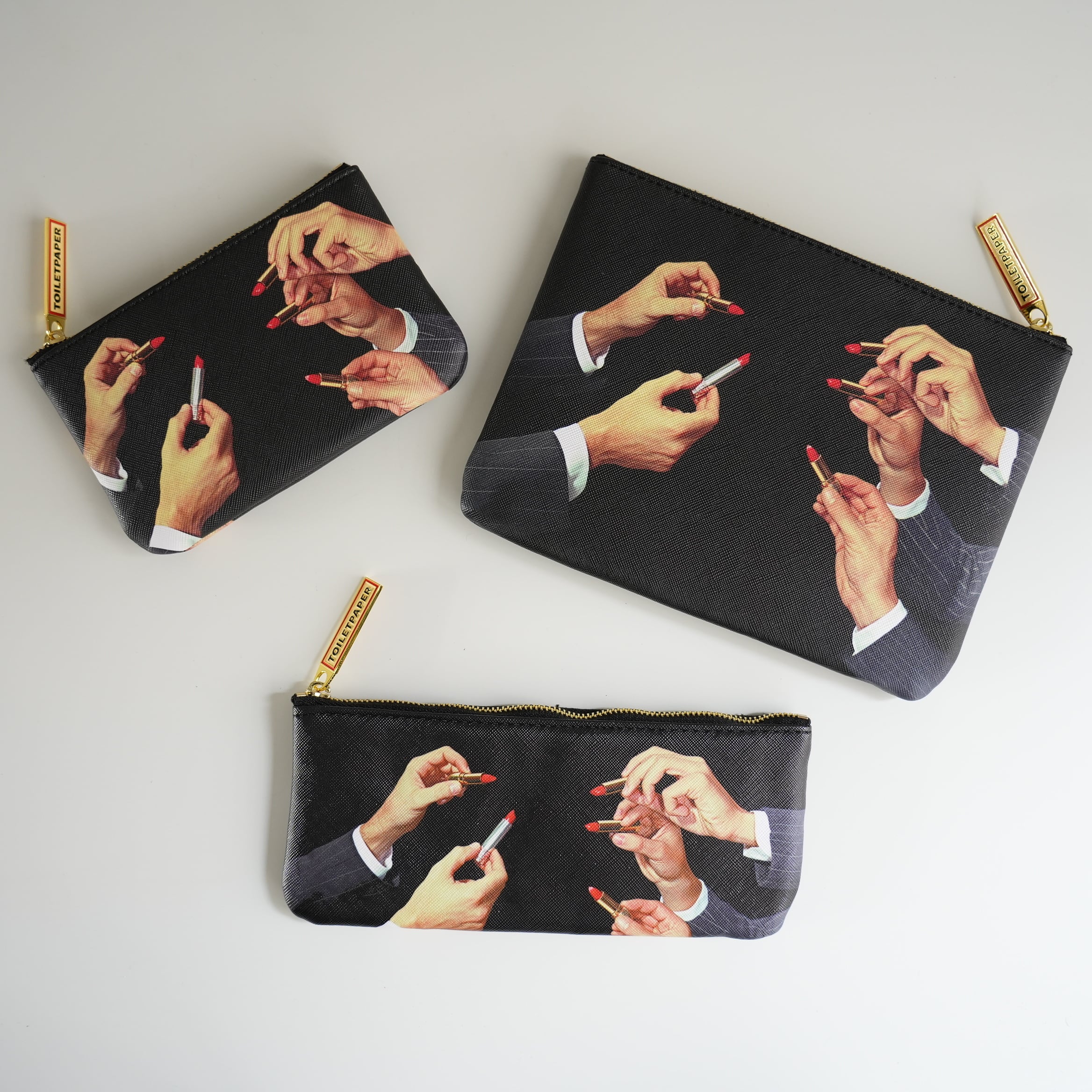 PU Pen Case LIPSTICKS BK SELETTI/ TOILETPAPER