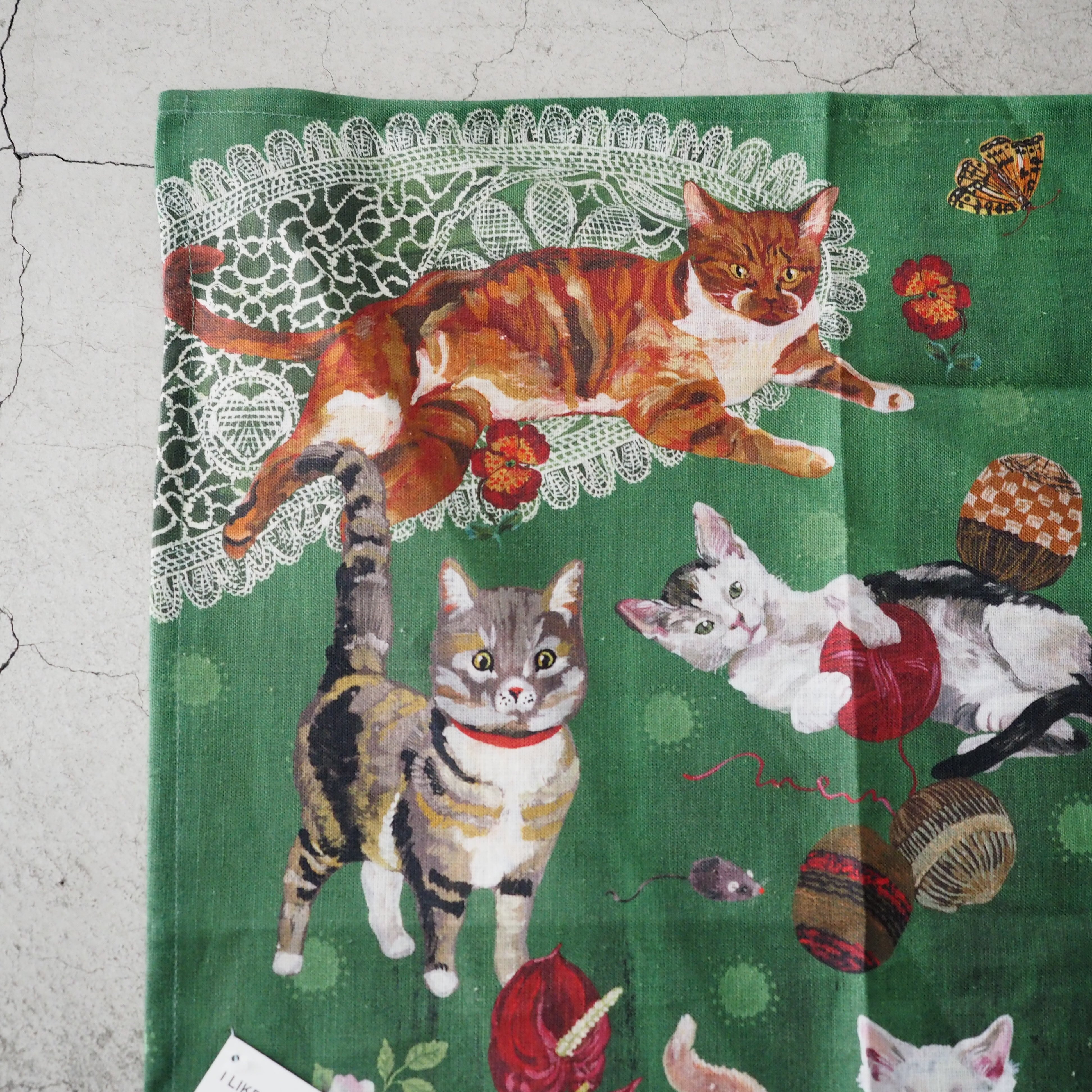 Nathalie Lete Les Chats Tea Towel