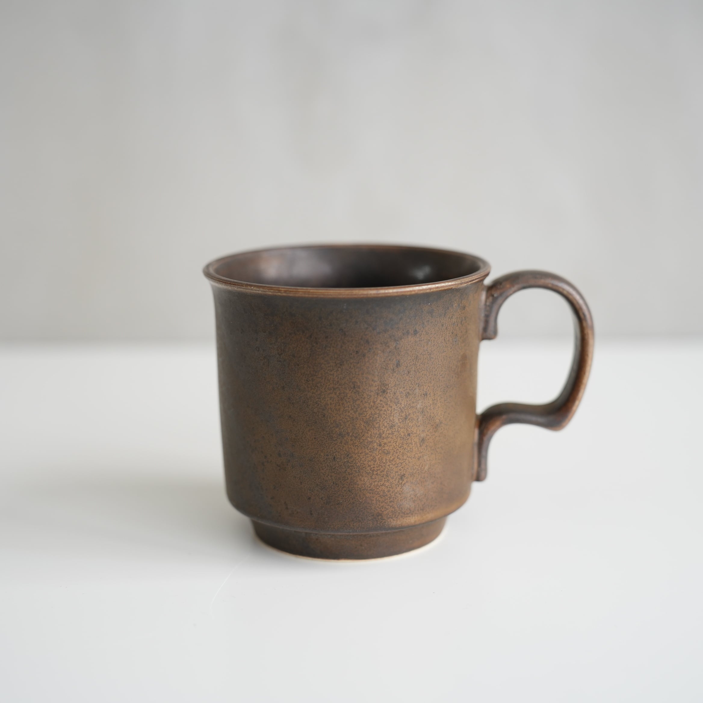 Ancient Pottery Mug Brass