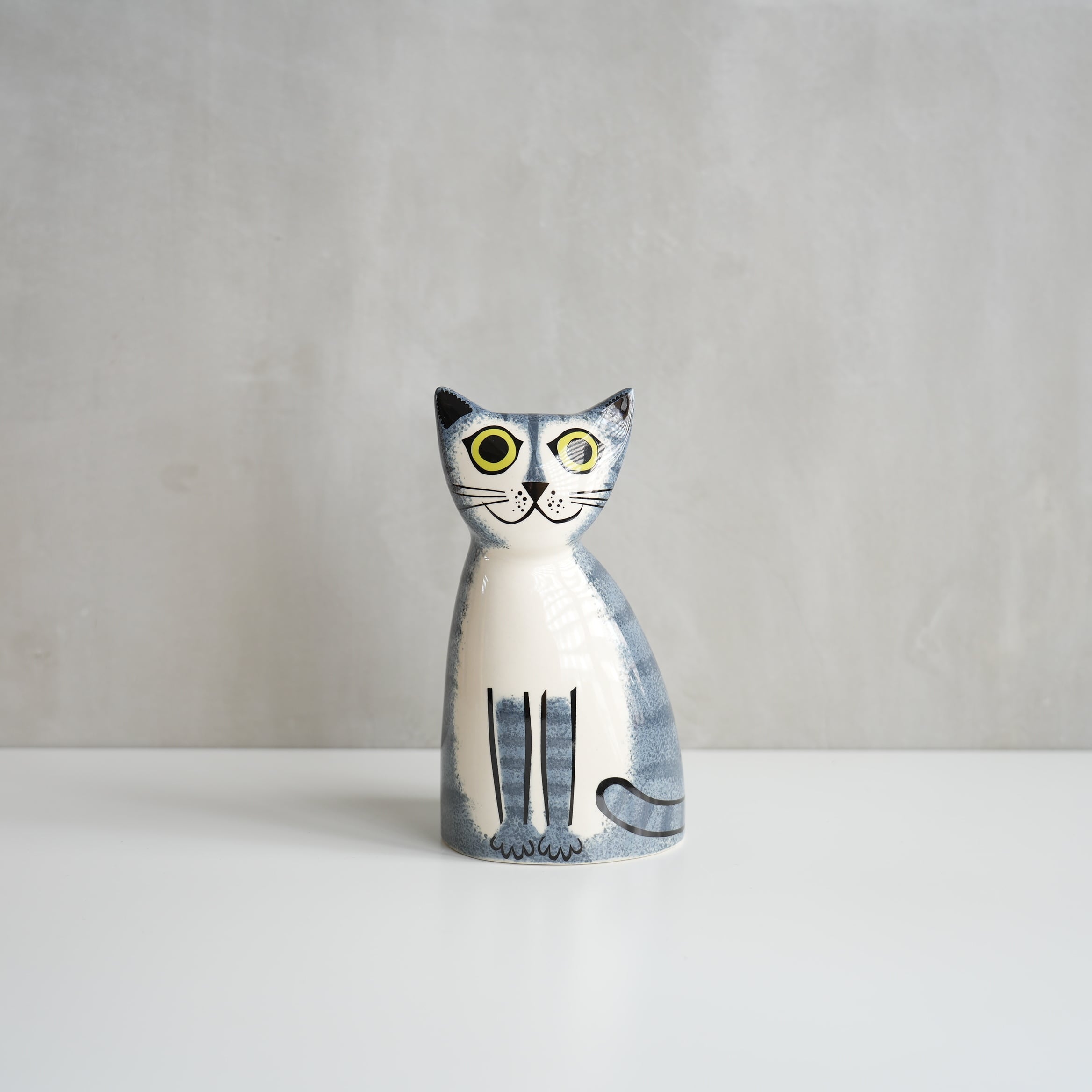Hannah Turner Money Box Cat Gray