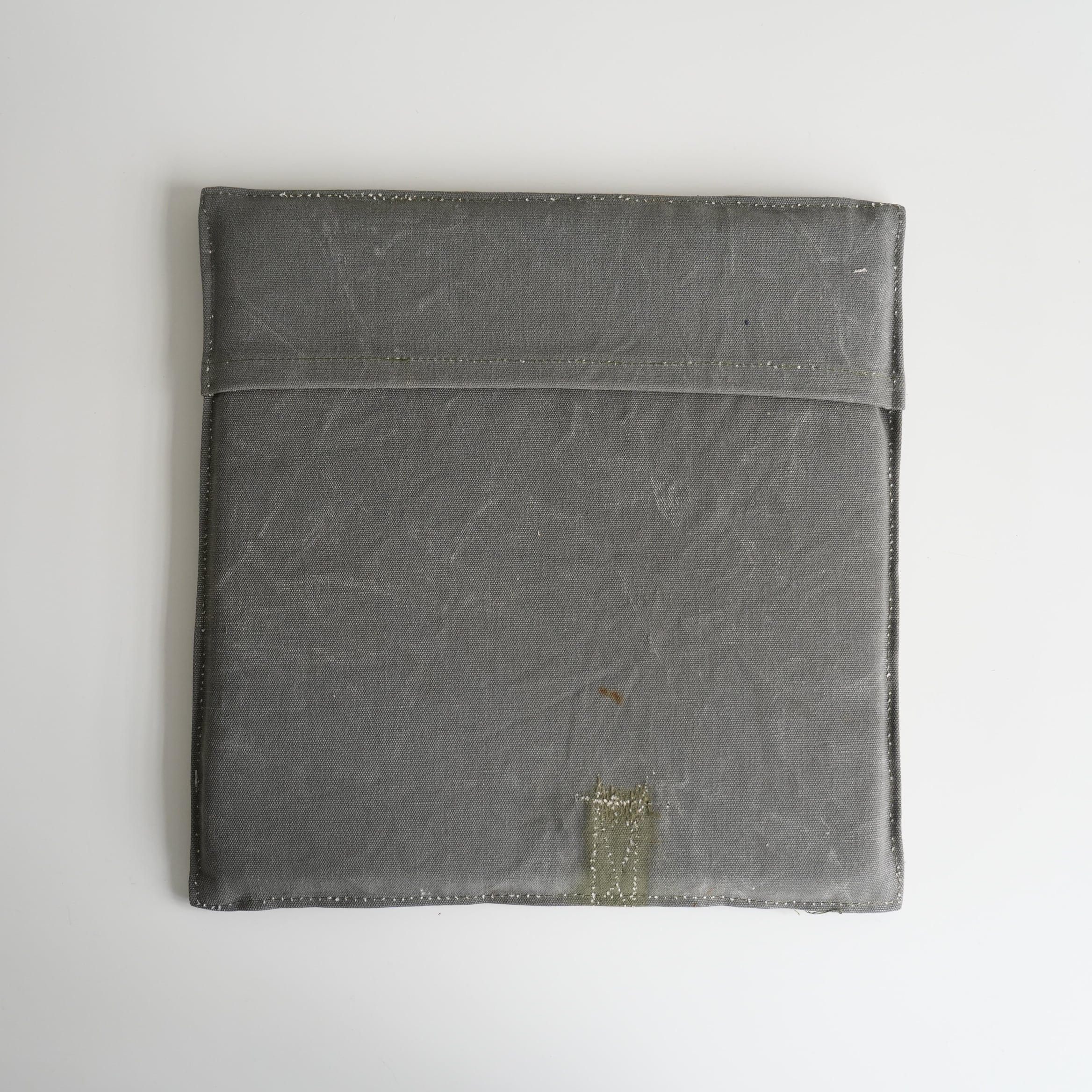 Vintage Tent Fabric Seat Cushion