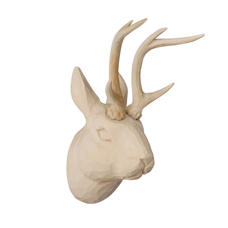 Wooden Animal Head / Jackalope
