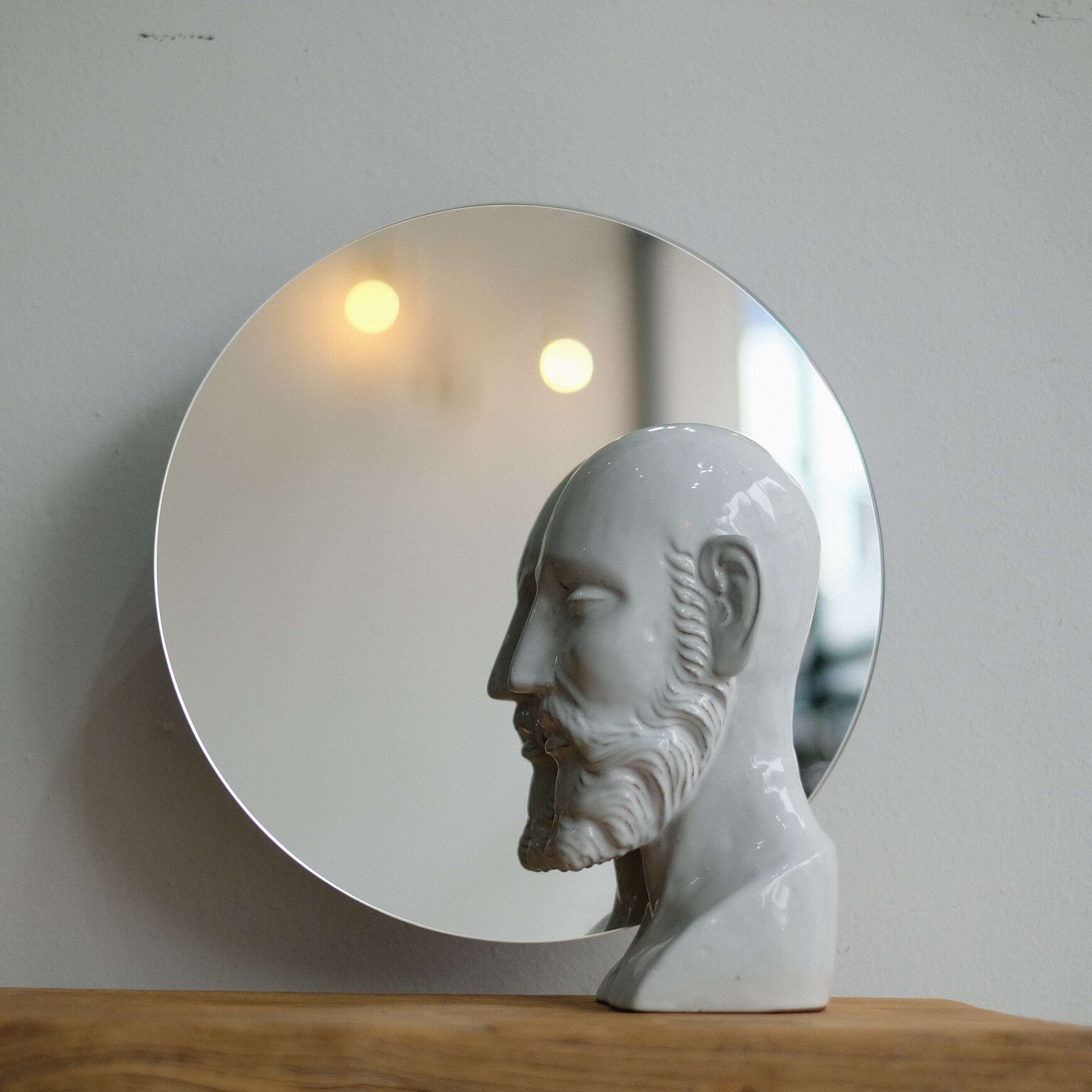 AS POTTERY MAN with mirror