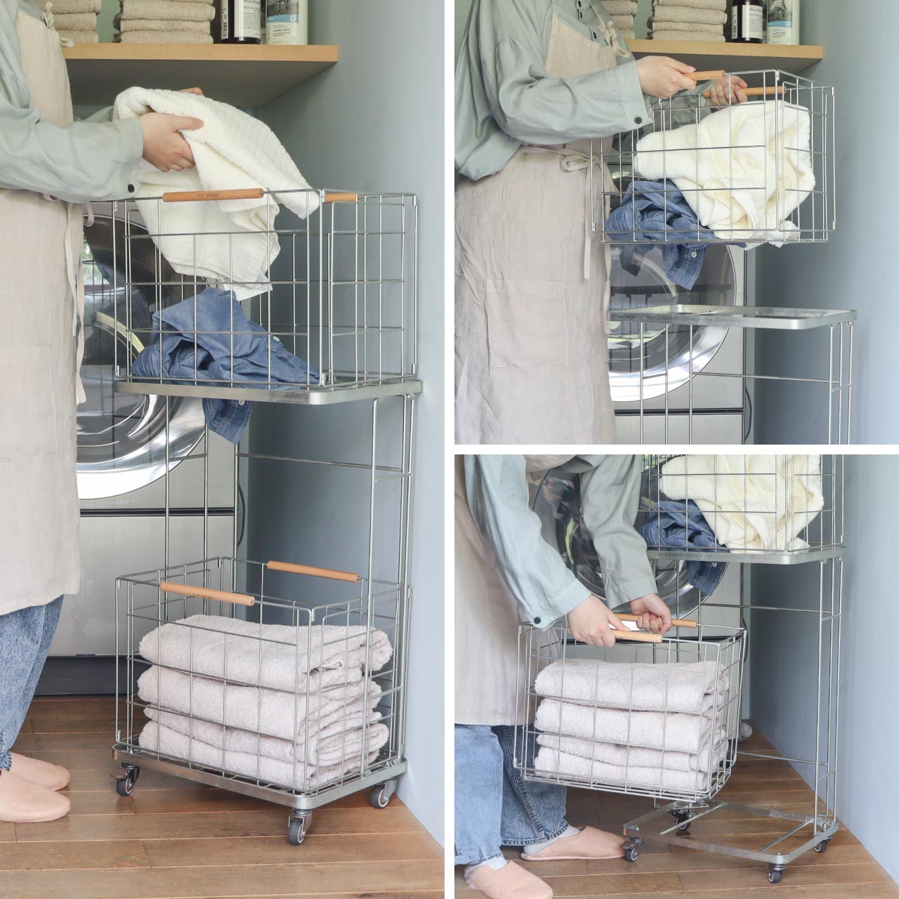 INDUSTRIAL LAUNDRY WAGON ZINC