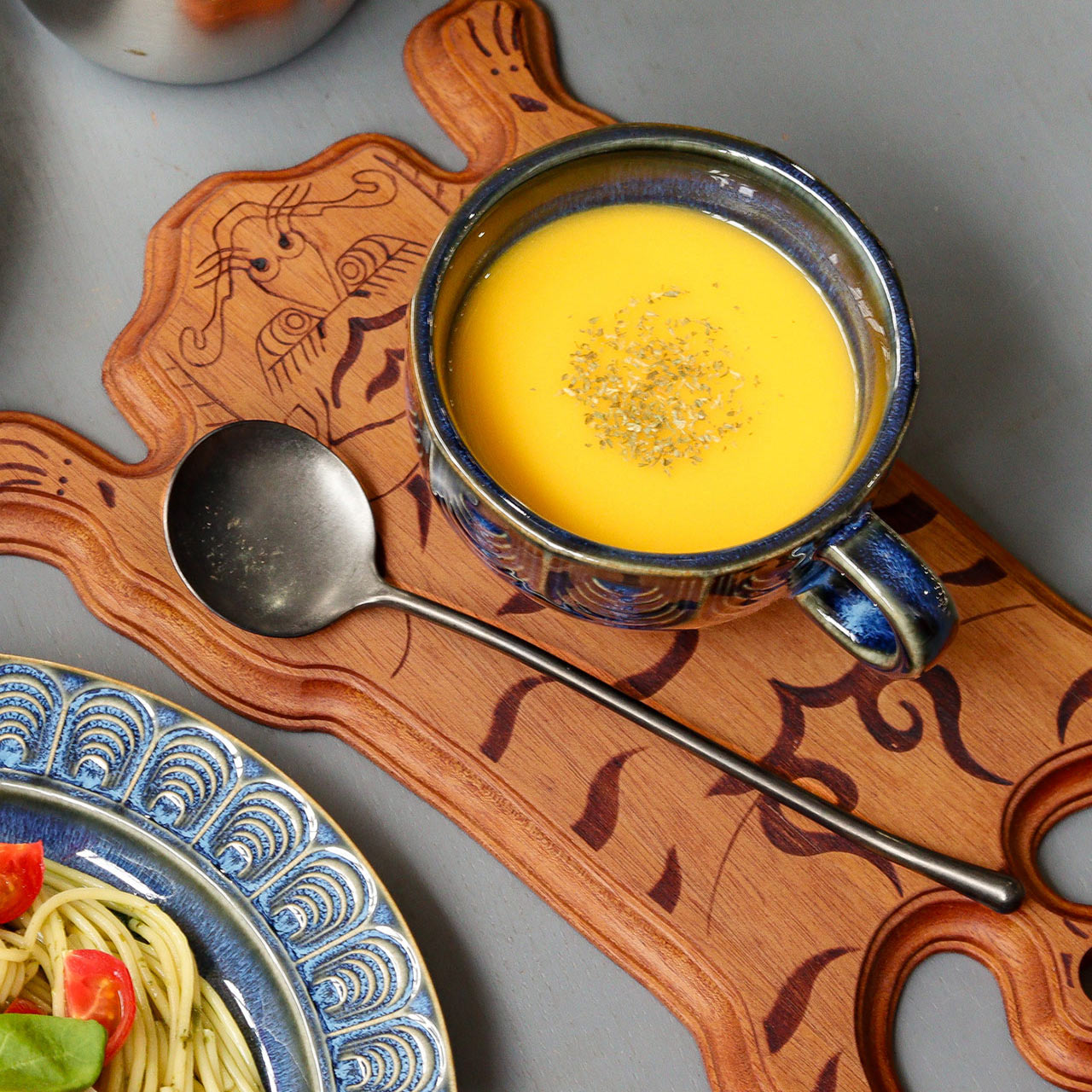 TIBETAN TIGER SERVING BOARD