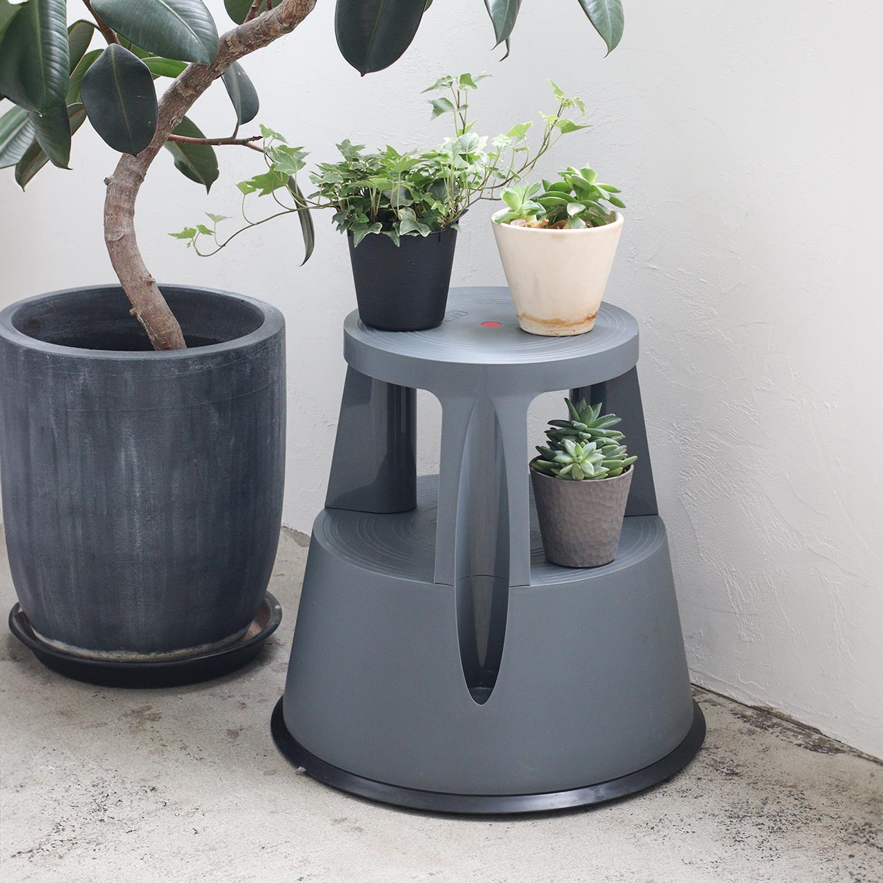 TWINCO STEP&STOOL BASALT GRAY