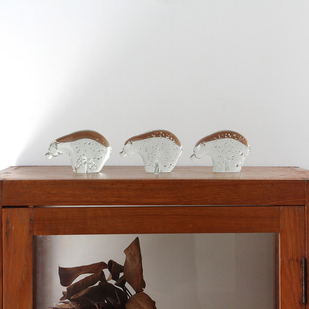Glass Object Polar Bear