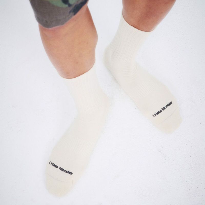 IHM MEN Crew Socks Ivory