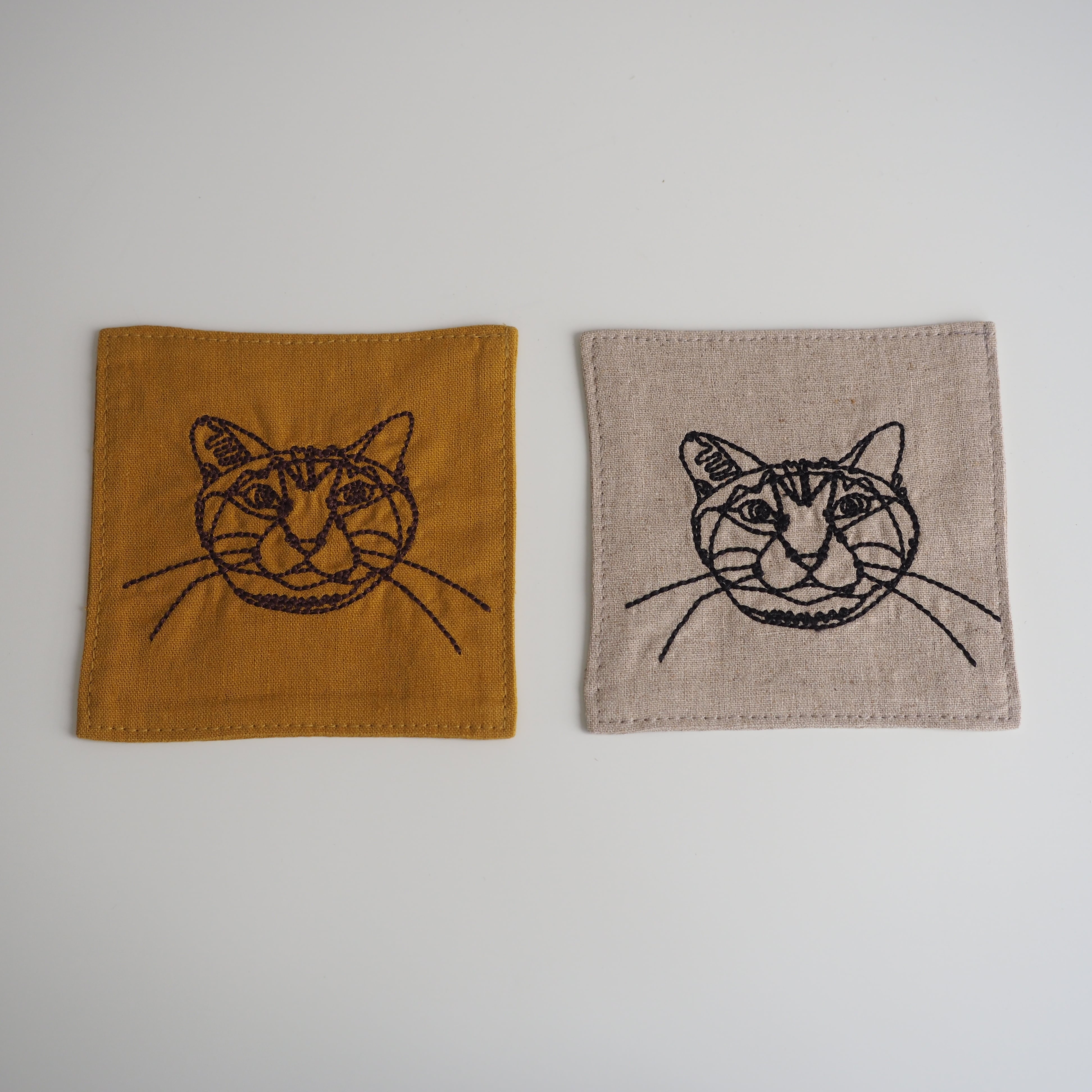 HAyU fabric Coaster Cat A