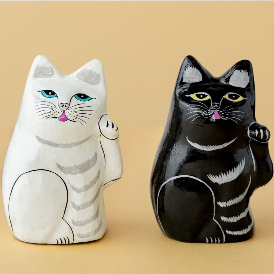 Paper Mache Cat Doll