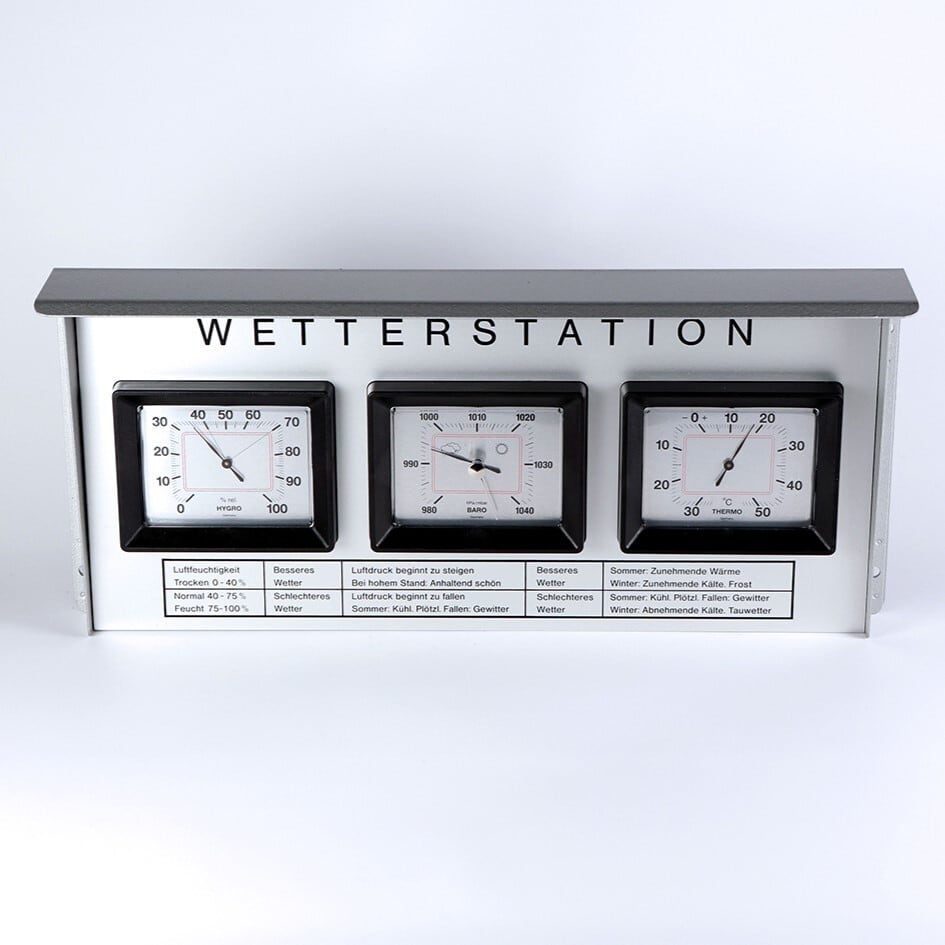 Analogue outdoor weather station