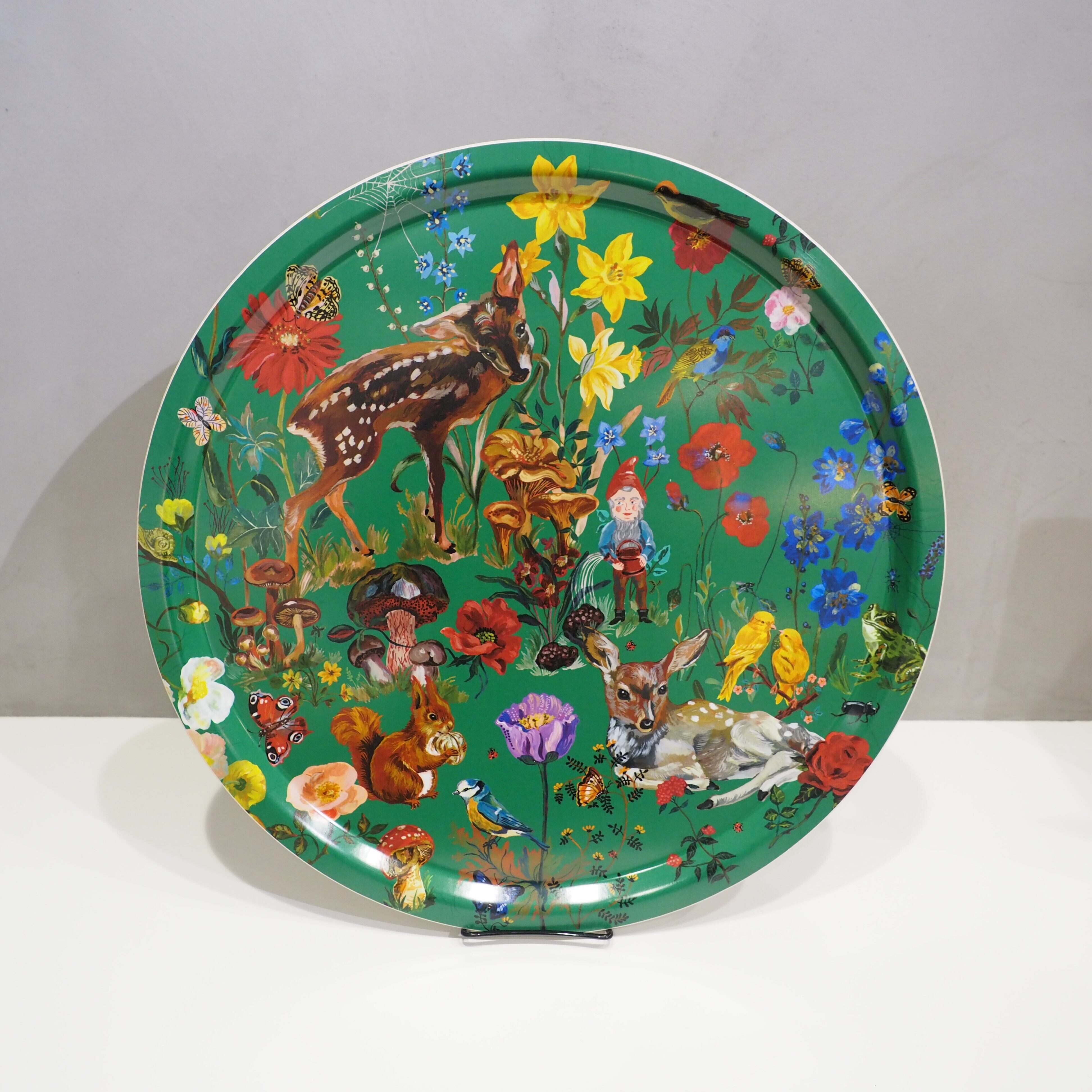 Nathalie Lete　Bambi Round Tray