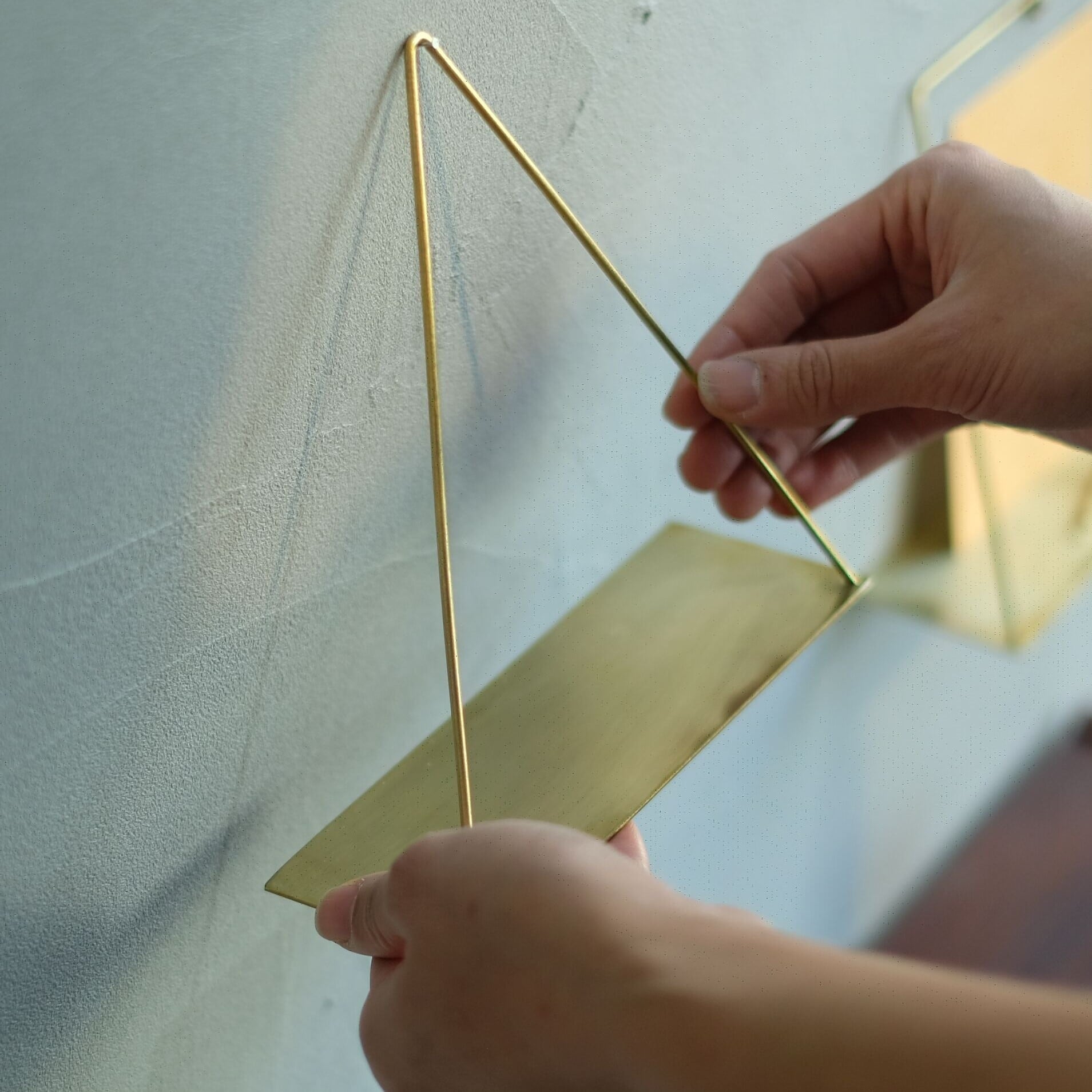 PIKE Wall Brass Shelf