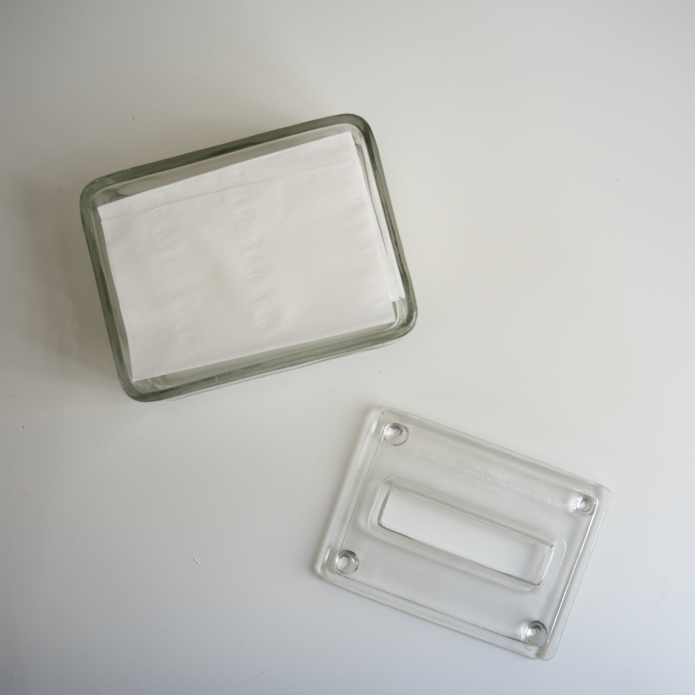 Glass Compact Tissue Case