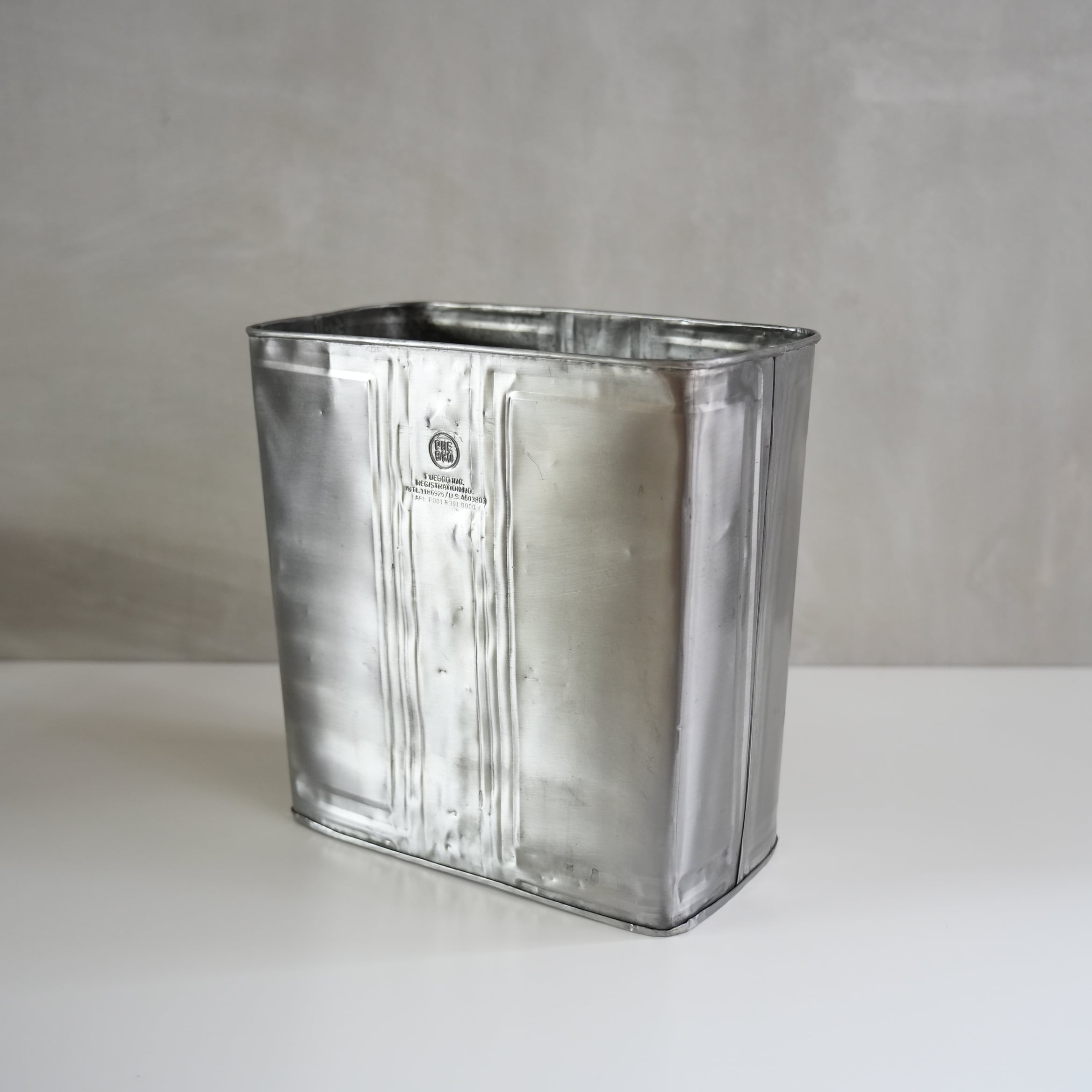 Recycle Steel Trash Can　Rectangle