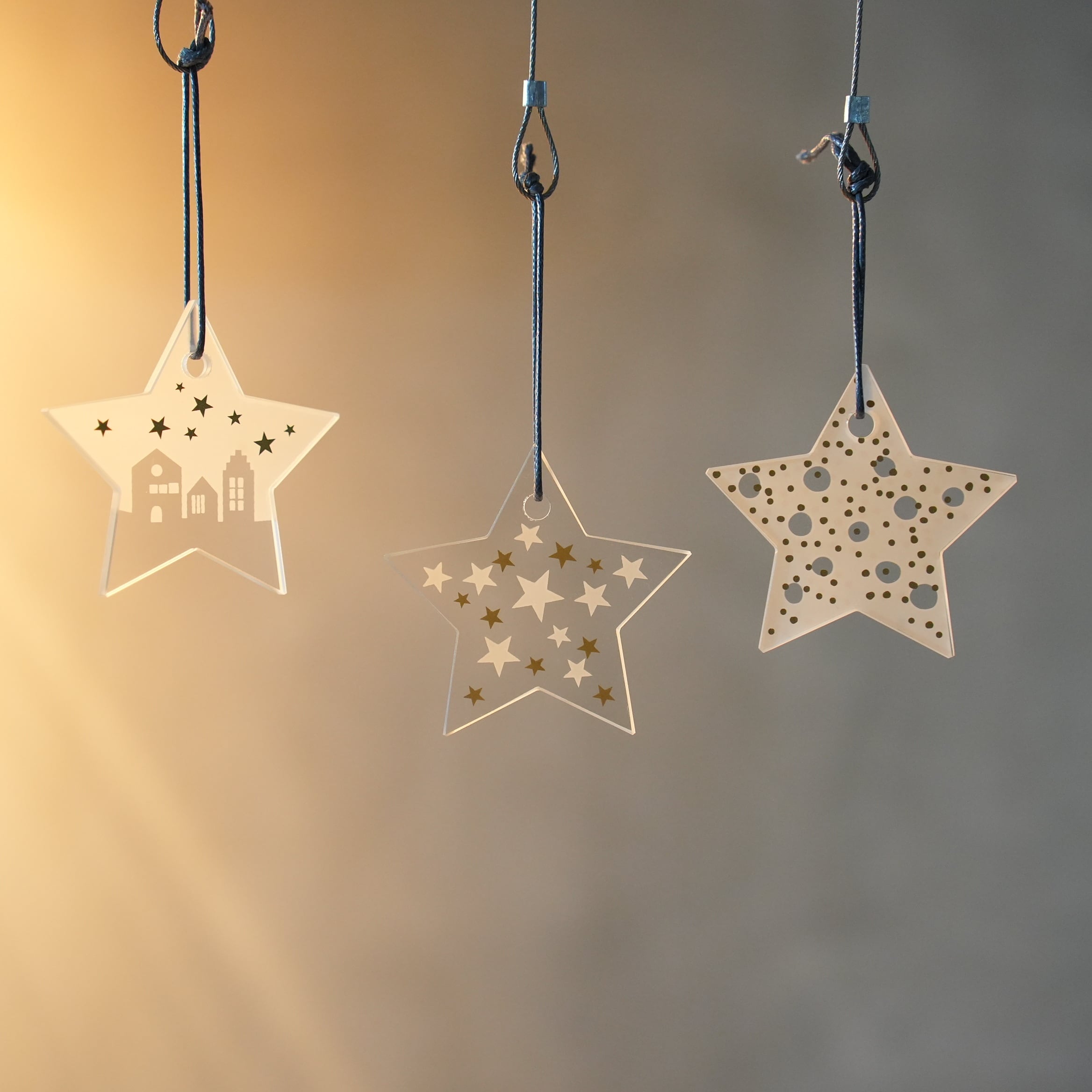 Glass Star Ornament S