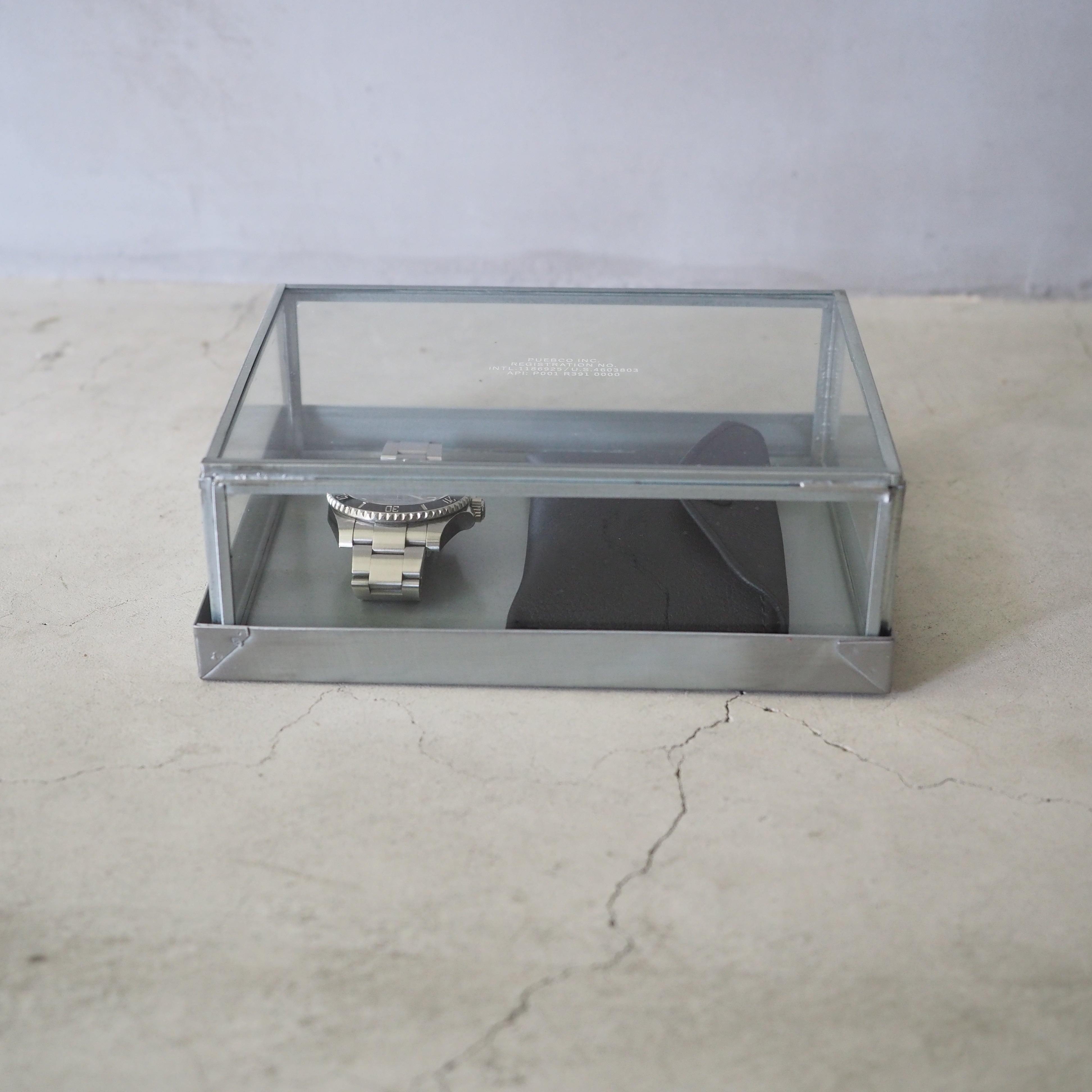 GLASS BOX W/RECYCLE STEEL Sサイズ