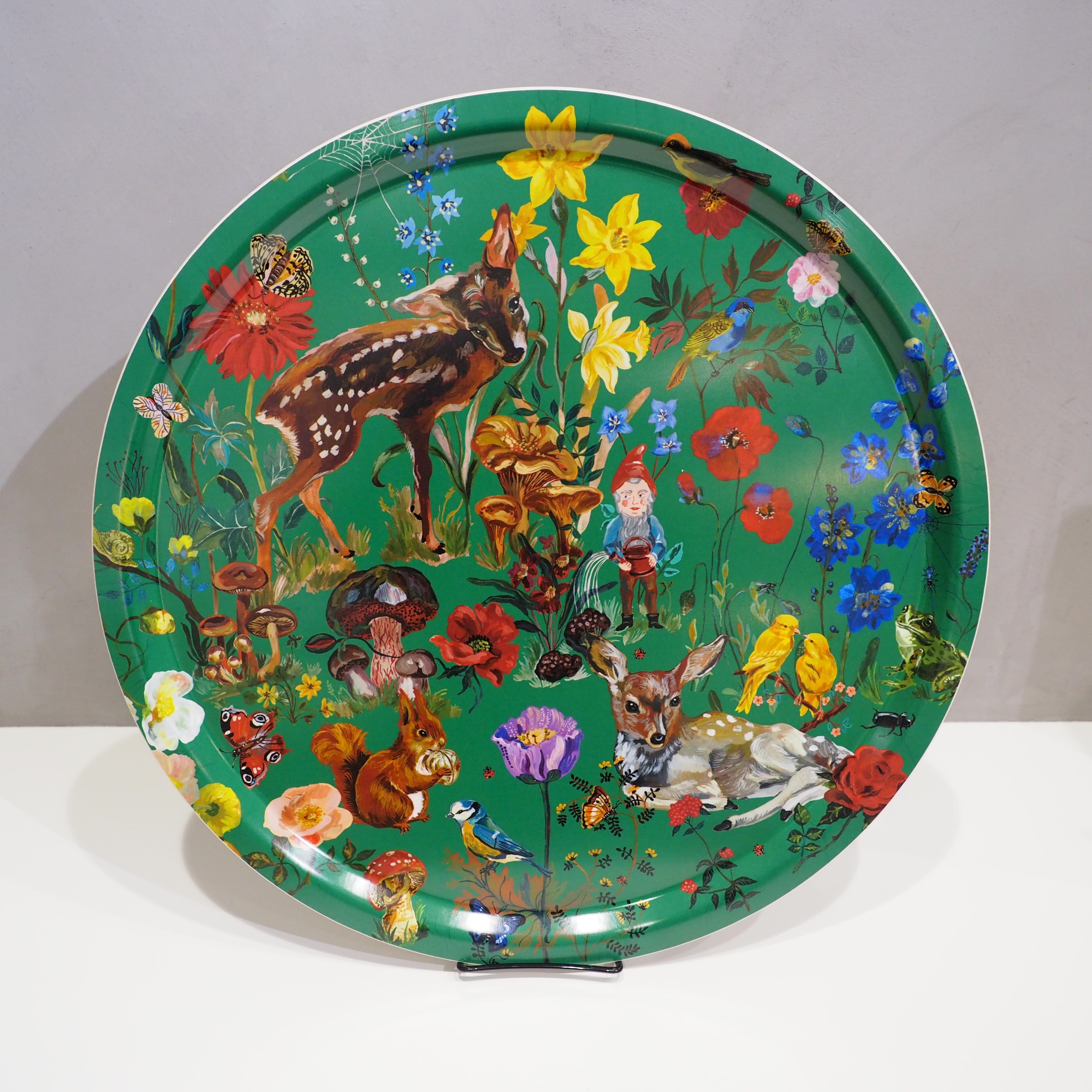 Nathalie Lete　Bambi Round Tray