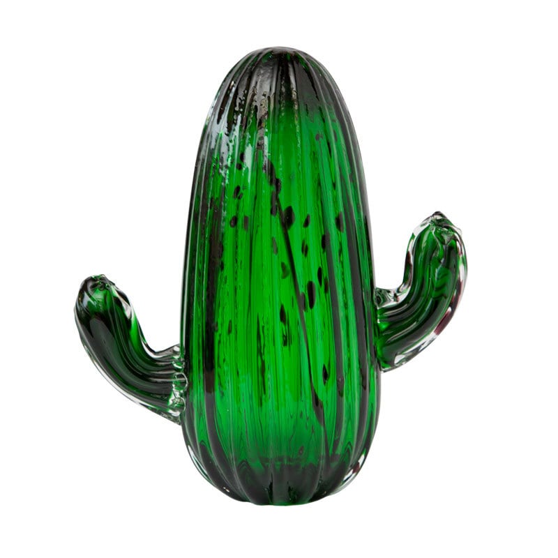 CACTUS GLASS ORNAMENT / Pillar Green