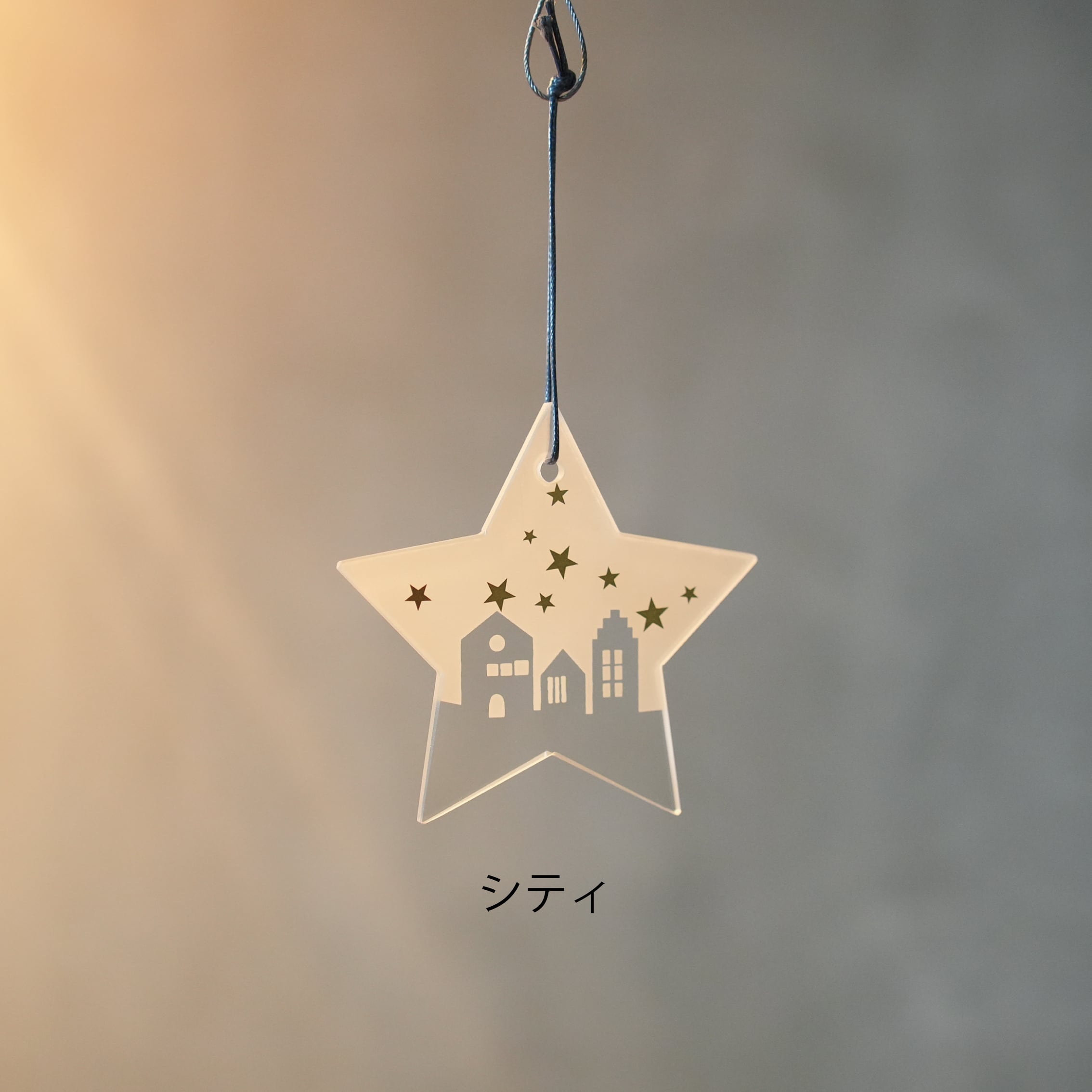 Glass Star Ornament L