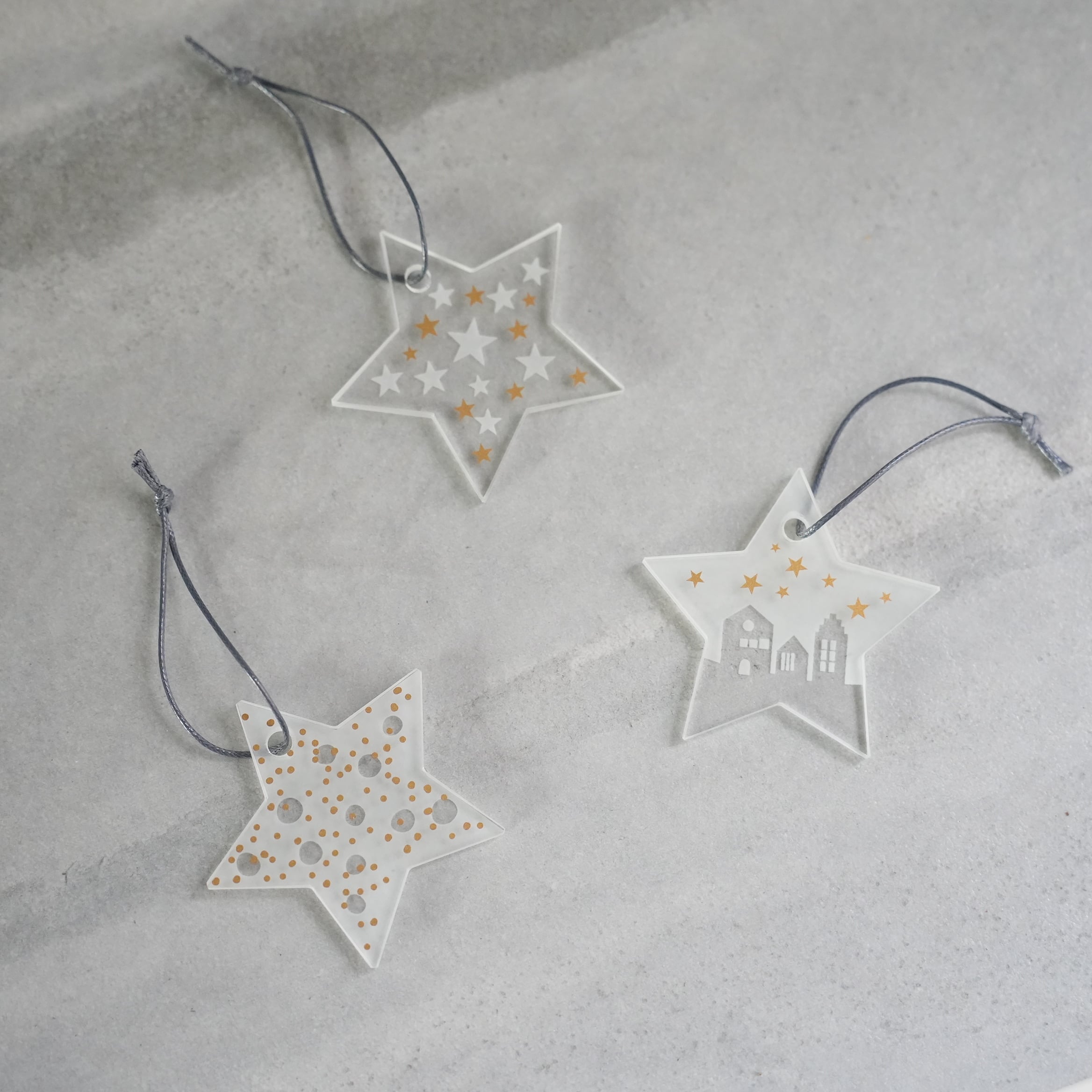 Glass Star Ornament S