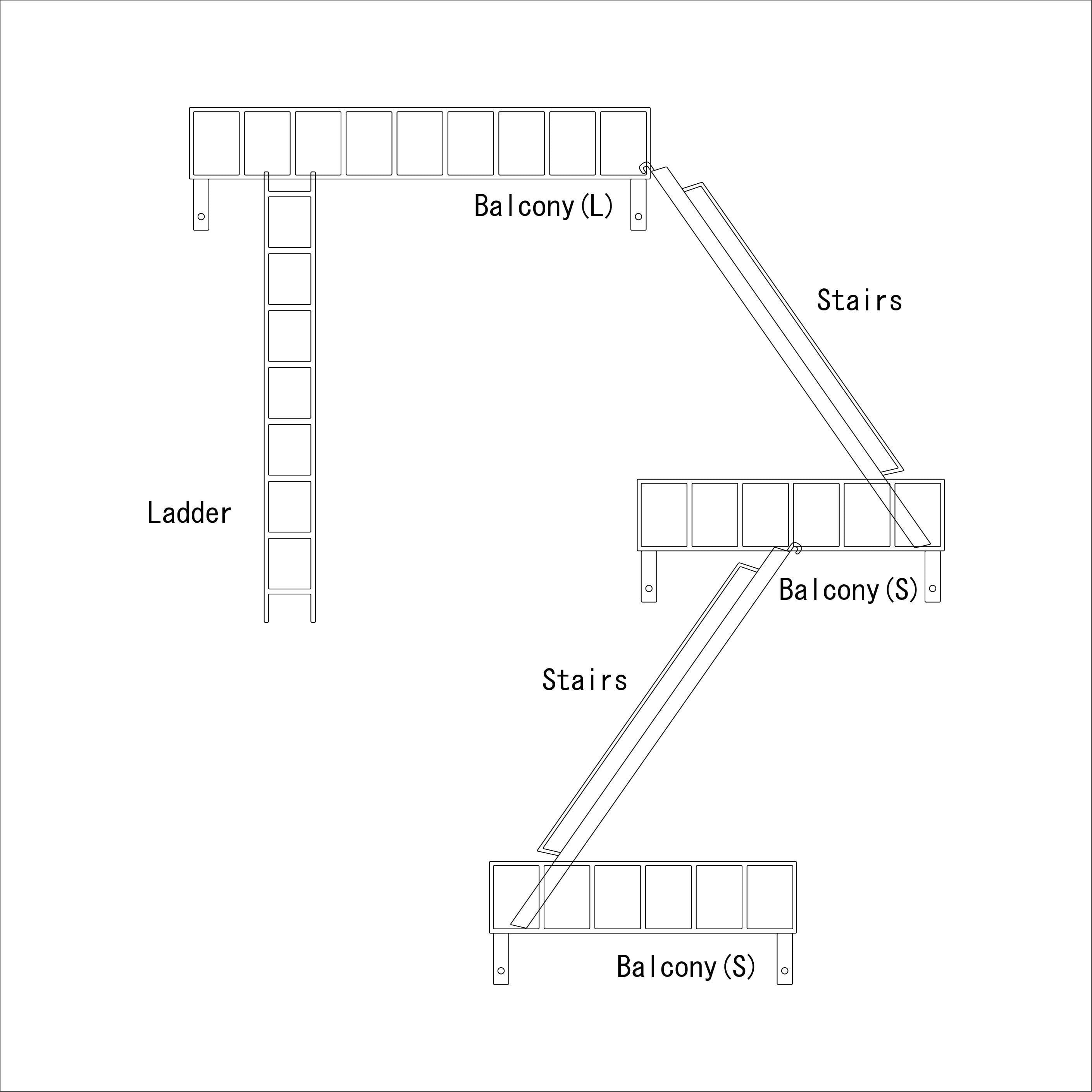 FIRE ESCAPE   A/SET