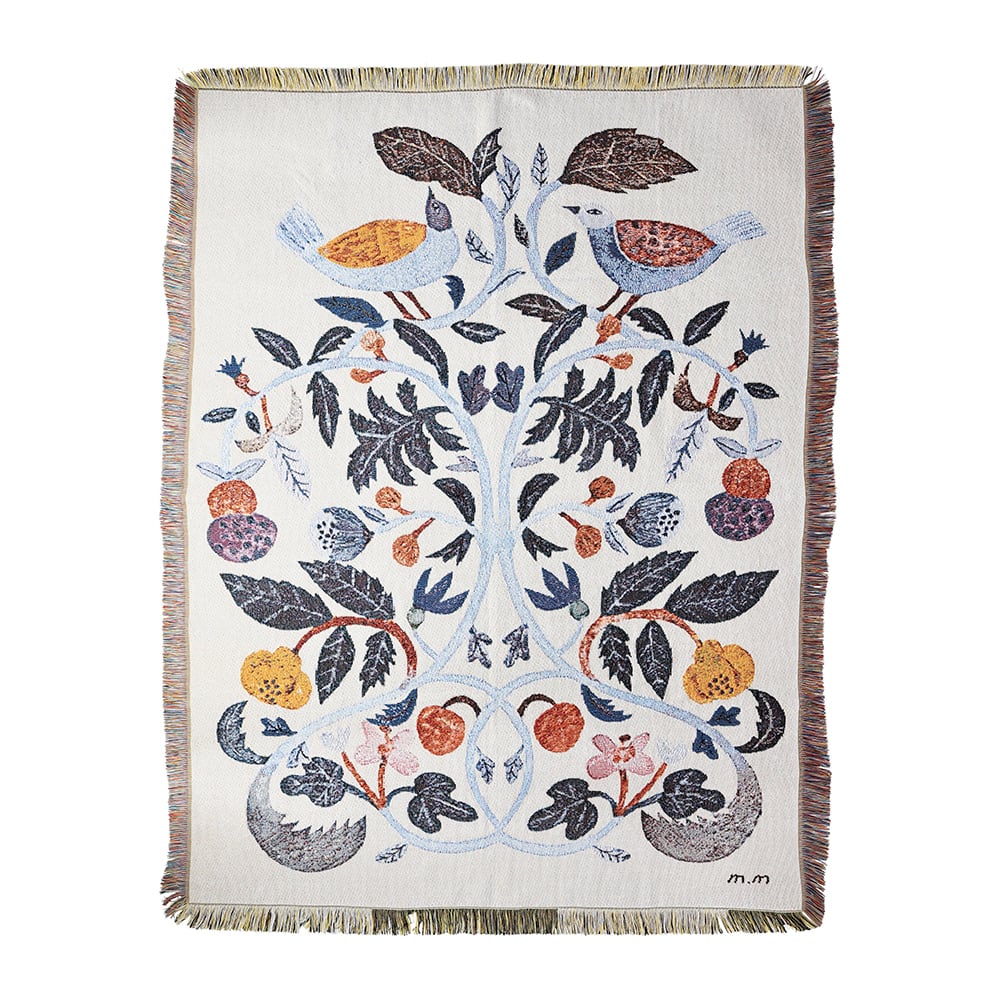 M.M Tapestry Rug　Plants-Bird