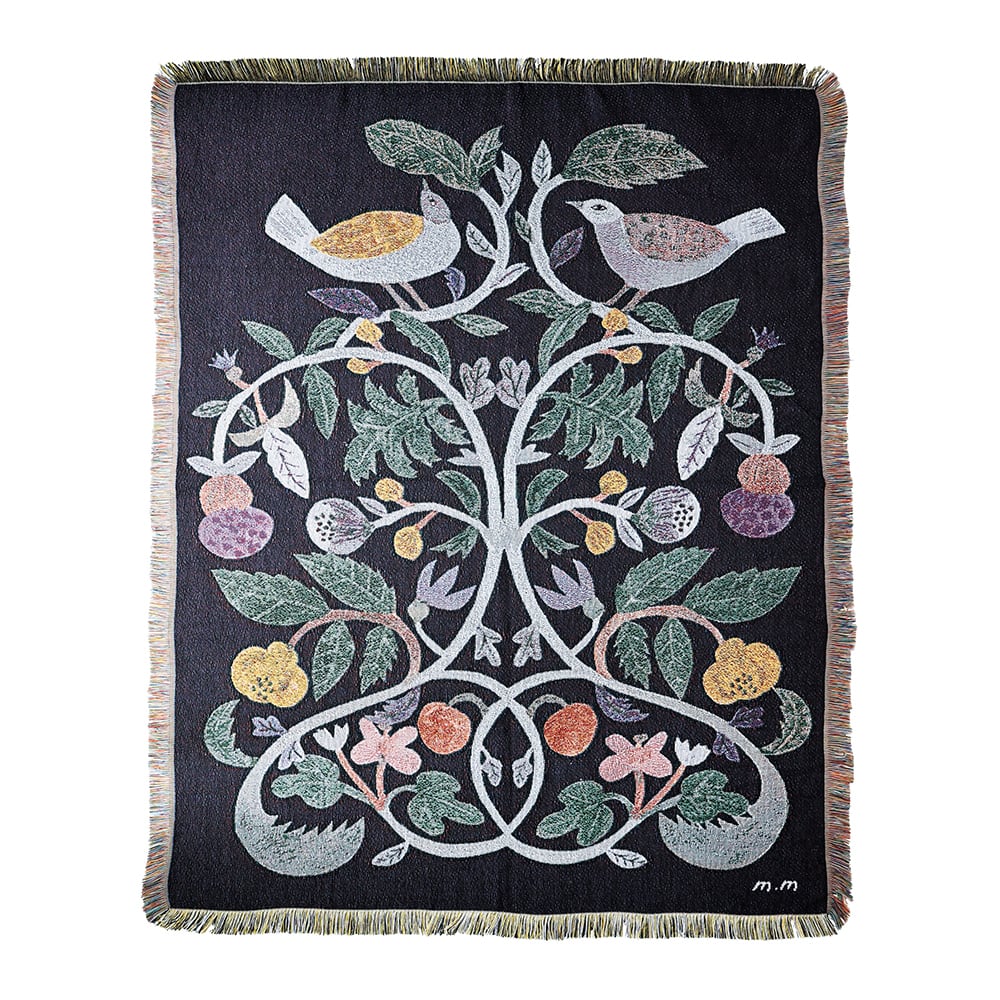 M.M Tapestry Rug　Plants-Bird