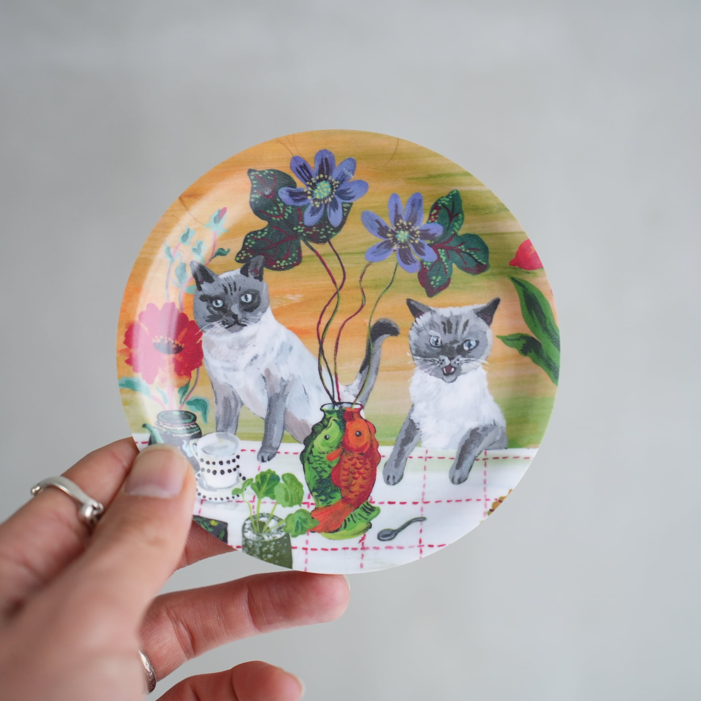 Nathalie Lete　Two Cats Mini Tray