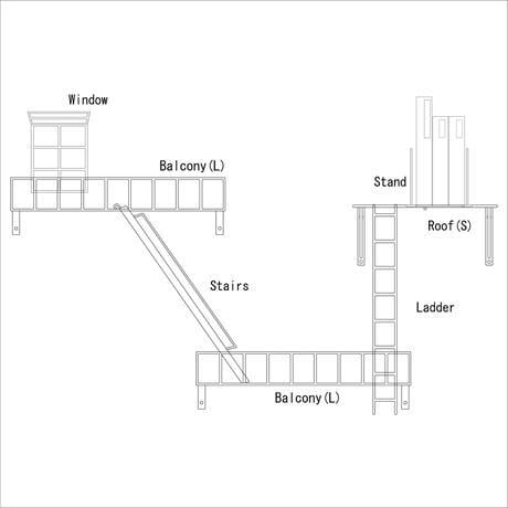 FIRE ESCAPE   B/SET