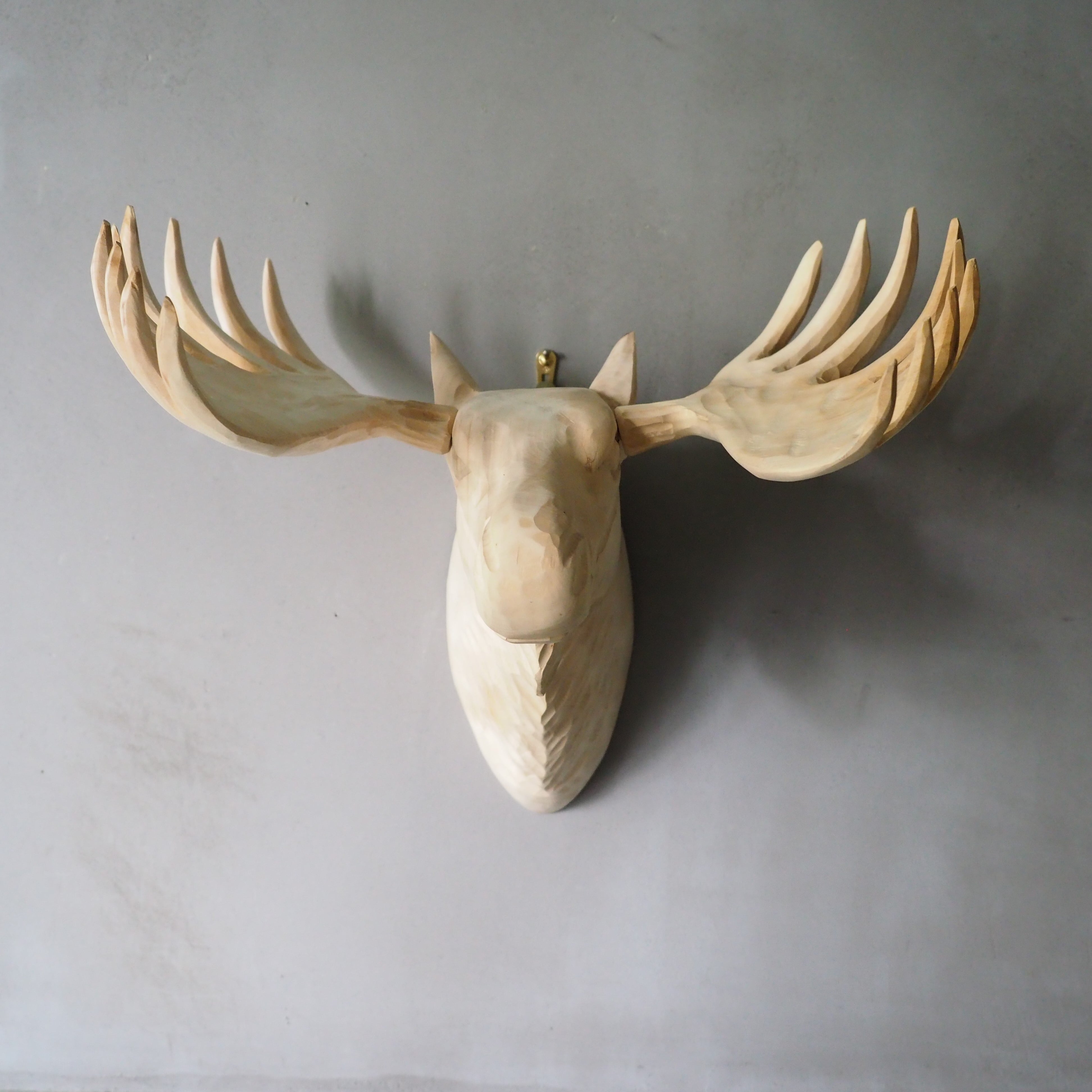 Wood Animal Head / Moose