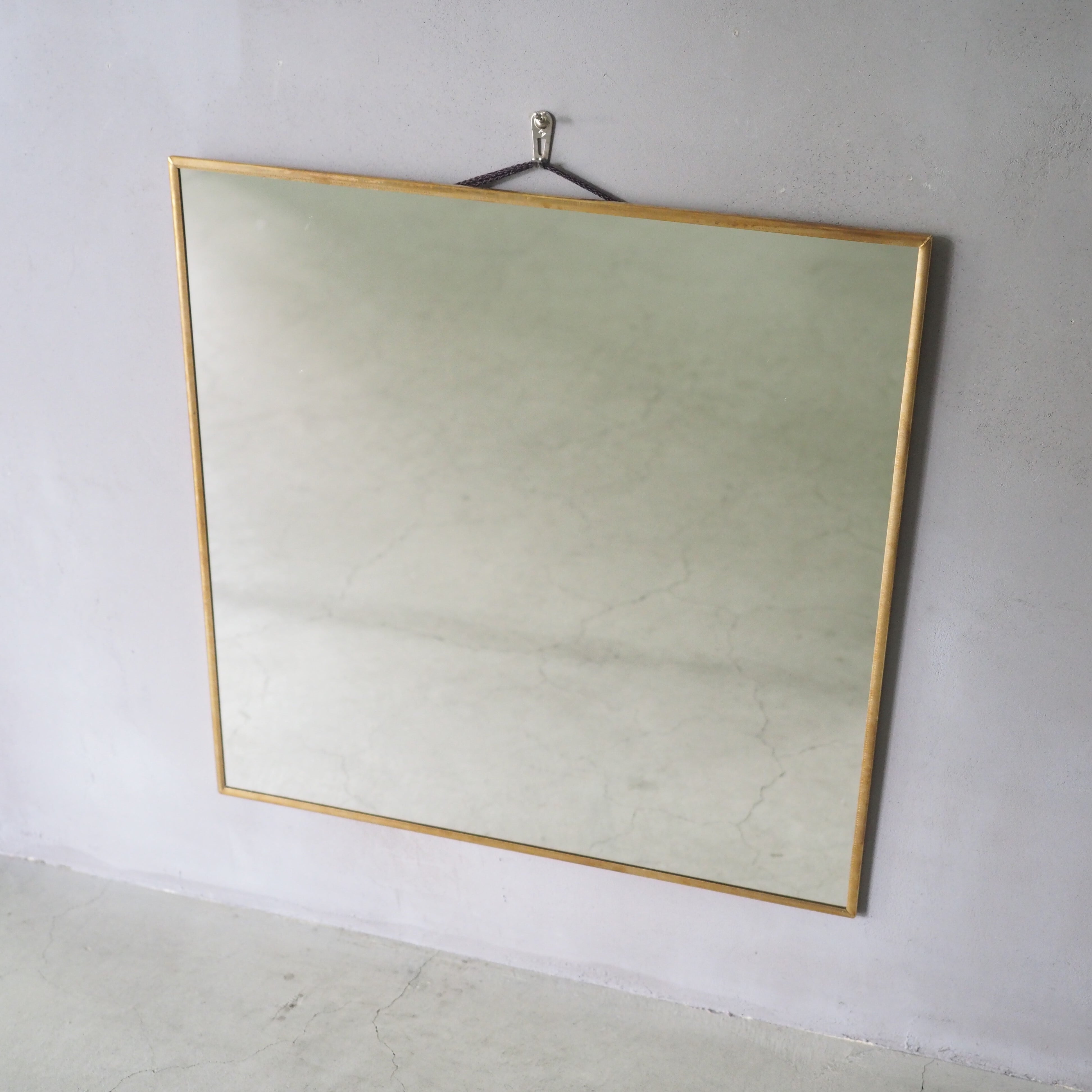 Odier Brass Mirror Square