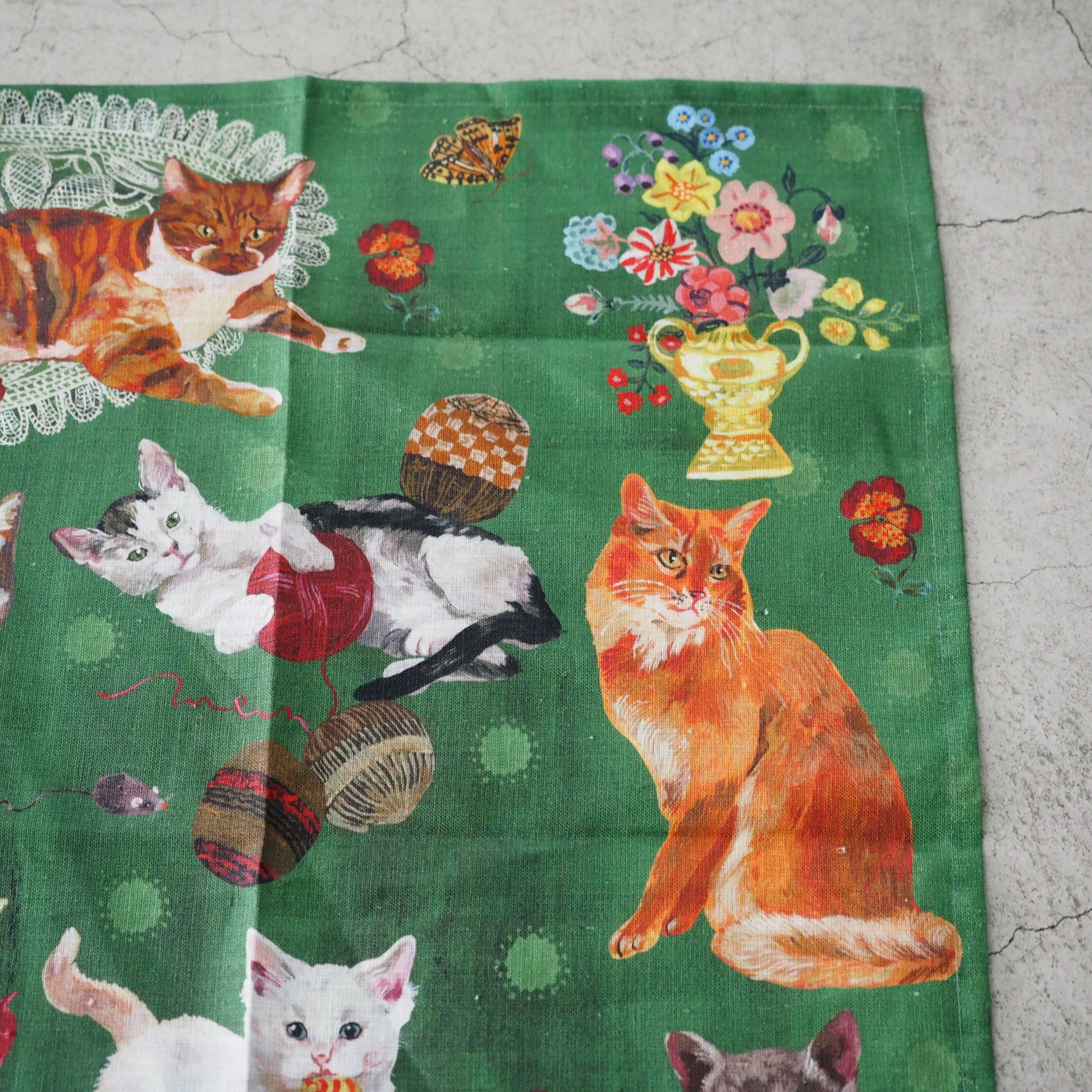 Nathalie Lete　Les Chats Tea Towel