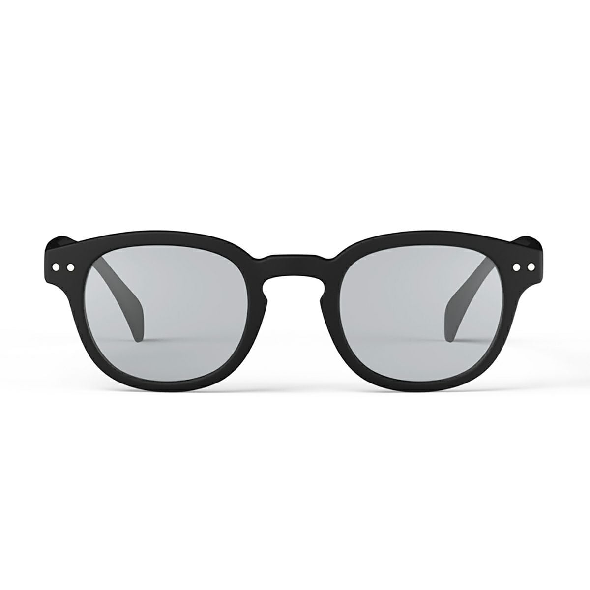 SUNGLASS IZIPIZI #C BLACK / Light Smoke Lenses