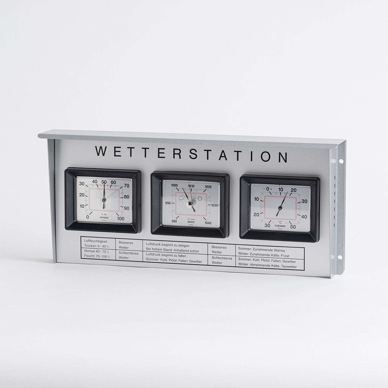 Analogue outdoor weather station