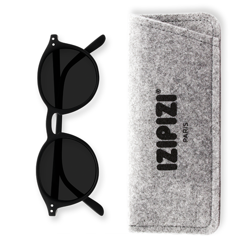 SUNGLASS IZIPIZI #D BLACK / Gray Lenses