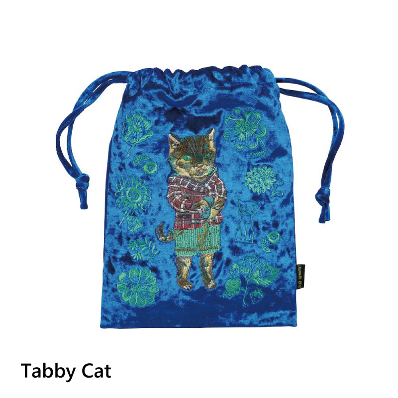 Nathalie Lete Velour Drawstring Pouch