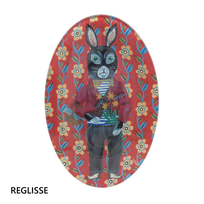 Nathalie Lete Glass Oval Plate