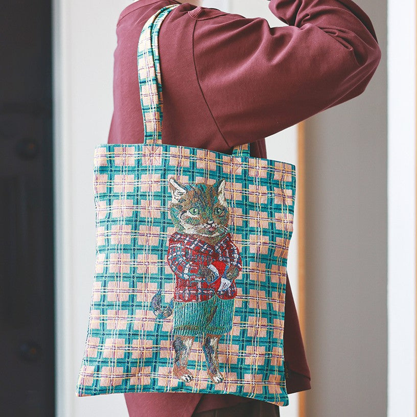 Nathalie Lete Rectangle Tote Check