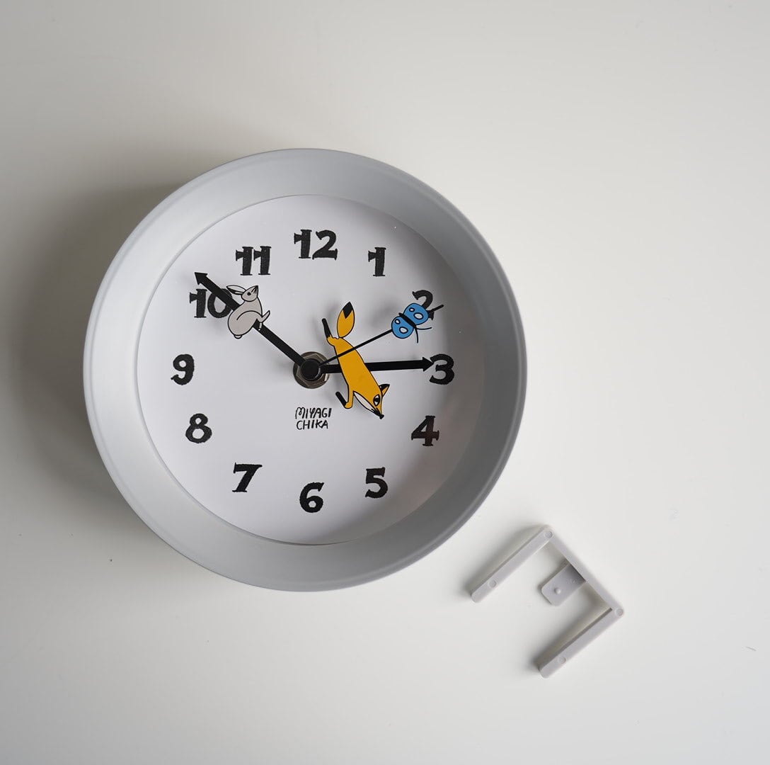 Yamabatosha 2way clock FOX Gray